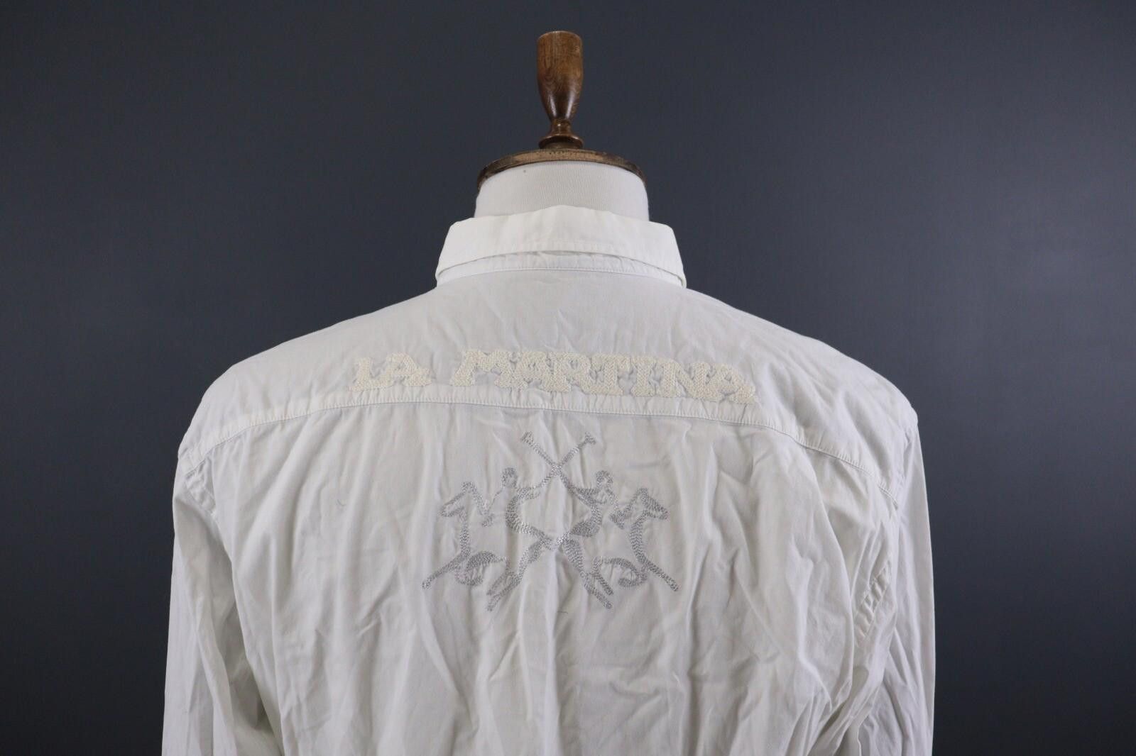 OVER THE STRiPES La Martina Buenos Aires White Dress Shirt 18 / 45 / XXL Size US XXL / EU 58 / 5 - 8 Thumbnail