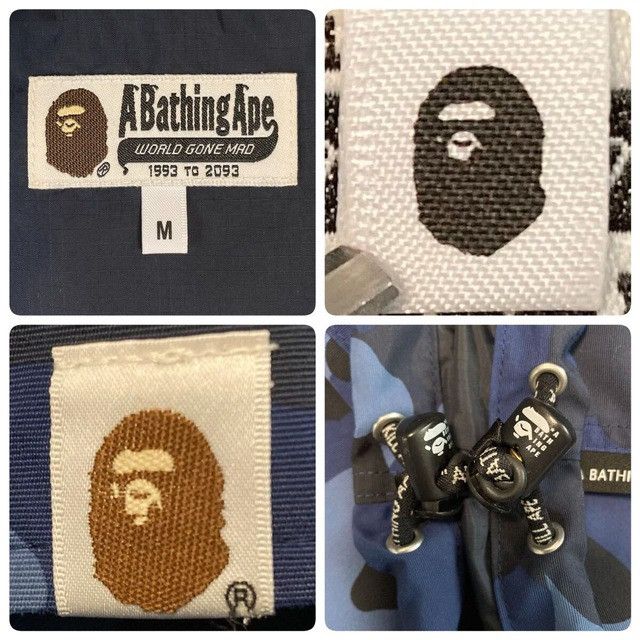 Bape BAPE Shark Hoodie Snowboard Jacket Blue Camo a bathing ape Size US M / EU 48-50 / 2 - 9 Thumbnail