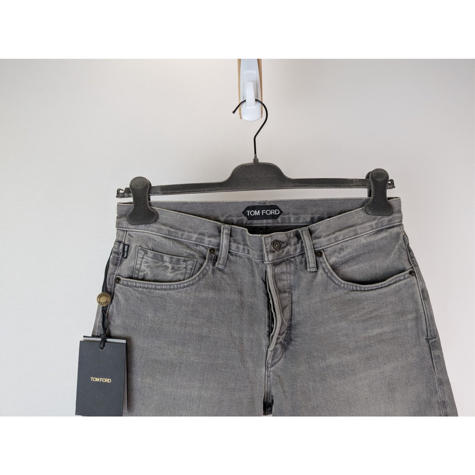 Tom Ford o1rshd1 Slim Denim Jeans in Grey Size US 33 - 2 Thumbnail