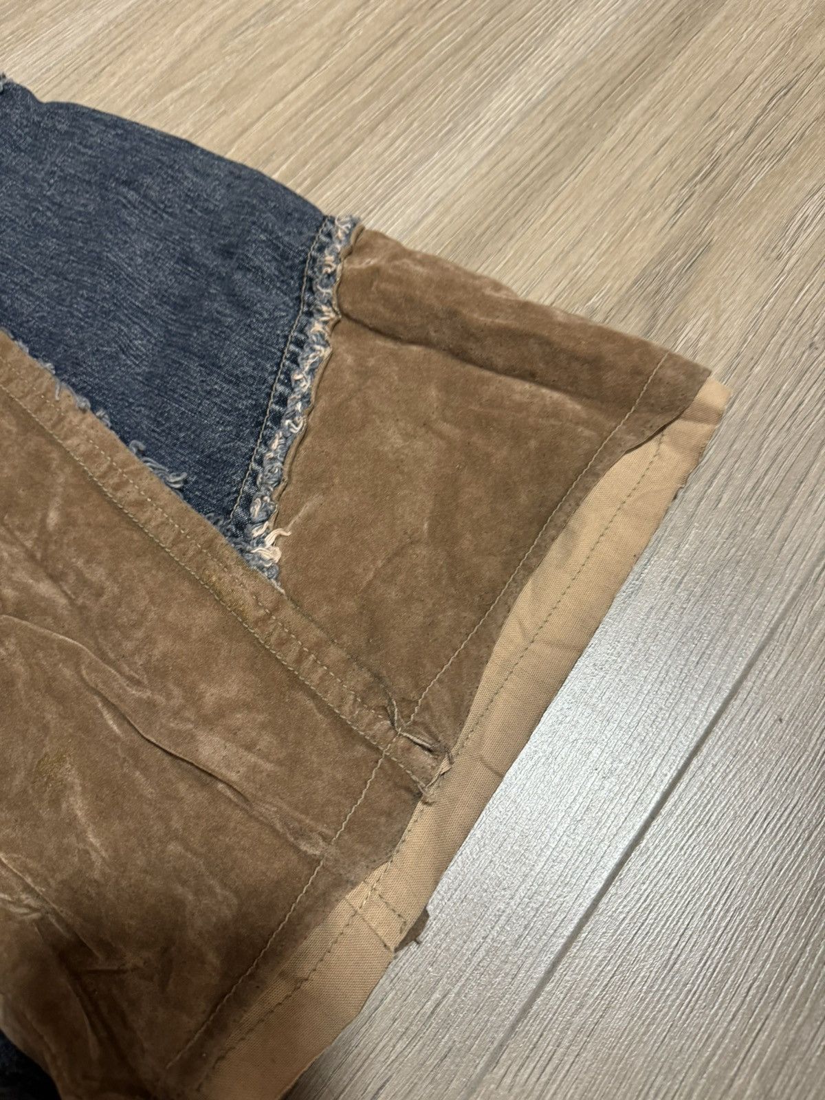 Japanese Brand × Vintage Vintage Patchwork Flare Pants 80s Size 30" / US 8 / IT 44 - 6 Thumbnail