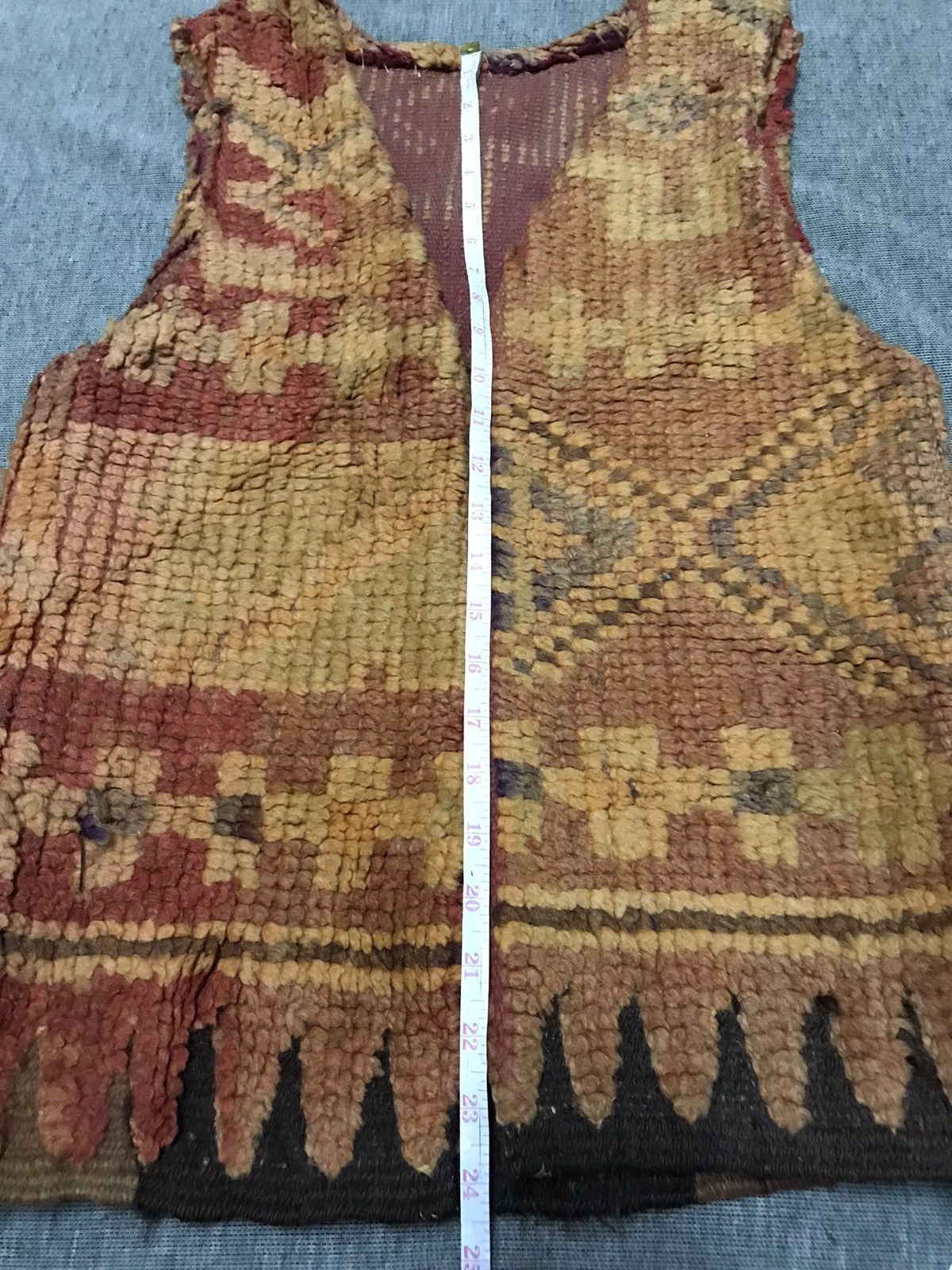 Handmade × Vintage Vintage Hand -Made Rug Vest Size US M / EU 48-50 / 2 - 14 Thumbnail