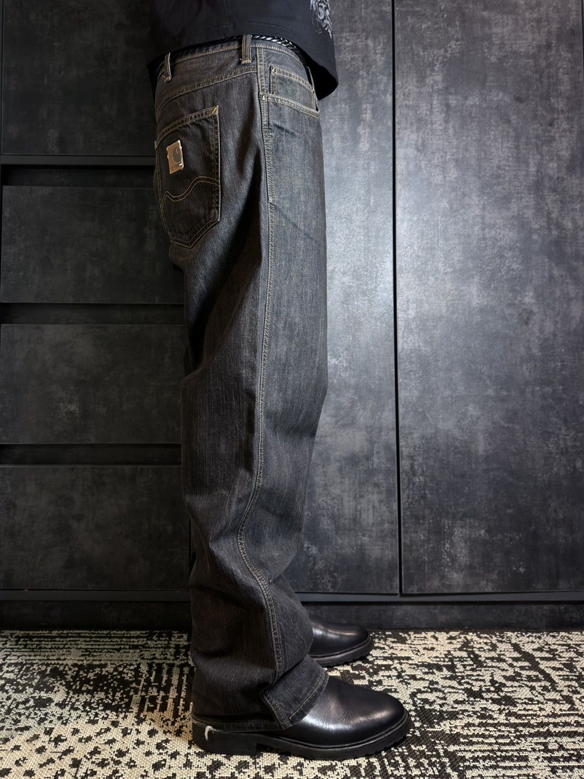 Carhartt Vintage Carhartt Wide Leg Jeans Japanese Hedi 424 CDG RRL Size US 34 / EU 50 - 4 Thumbnail