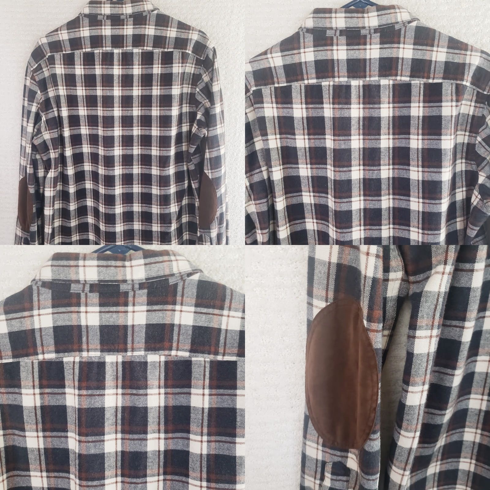 J.Crew J.CREW Mercantile Flex Shirt Men L Multicolor Plaid Flannel Button-Up, Long Sleeve, Cotton Spandex, Classic Fit, Elbow Pads, Pockets, Casual Wear Size US L / EU 52-54 / 3 - 8 Thumbnail