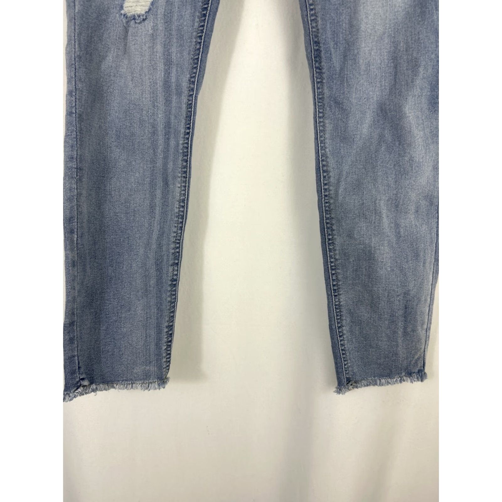 Buffalo David Bitton Buffalo Jeans Women Slim Skinny 6 28x27 Light Wash Blue Denim Cotton Blend Zip Rip and Repair 90s Classic Girls? Size 28" / US 6 / IT 42 - 2 Thumbnail