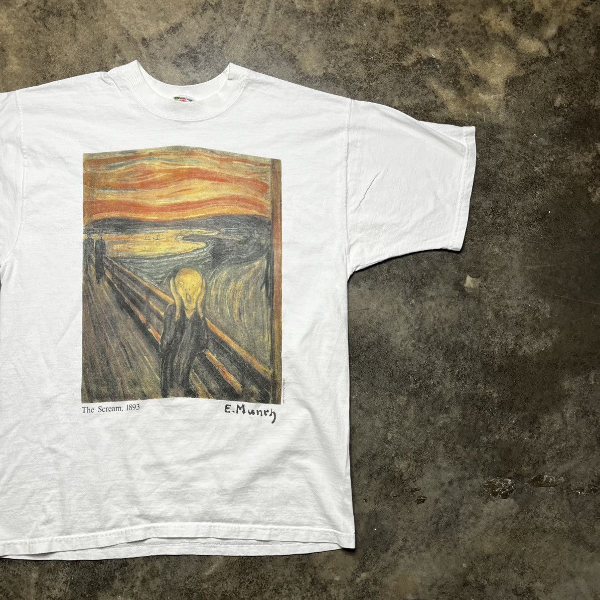 Vintage vintage 90 Edvard Munch The Scream art tshirt Size US L / EU 52-54 / 3 - 2 Thumbnail