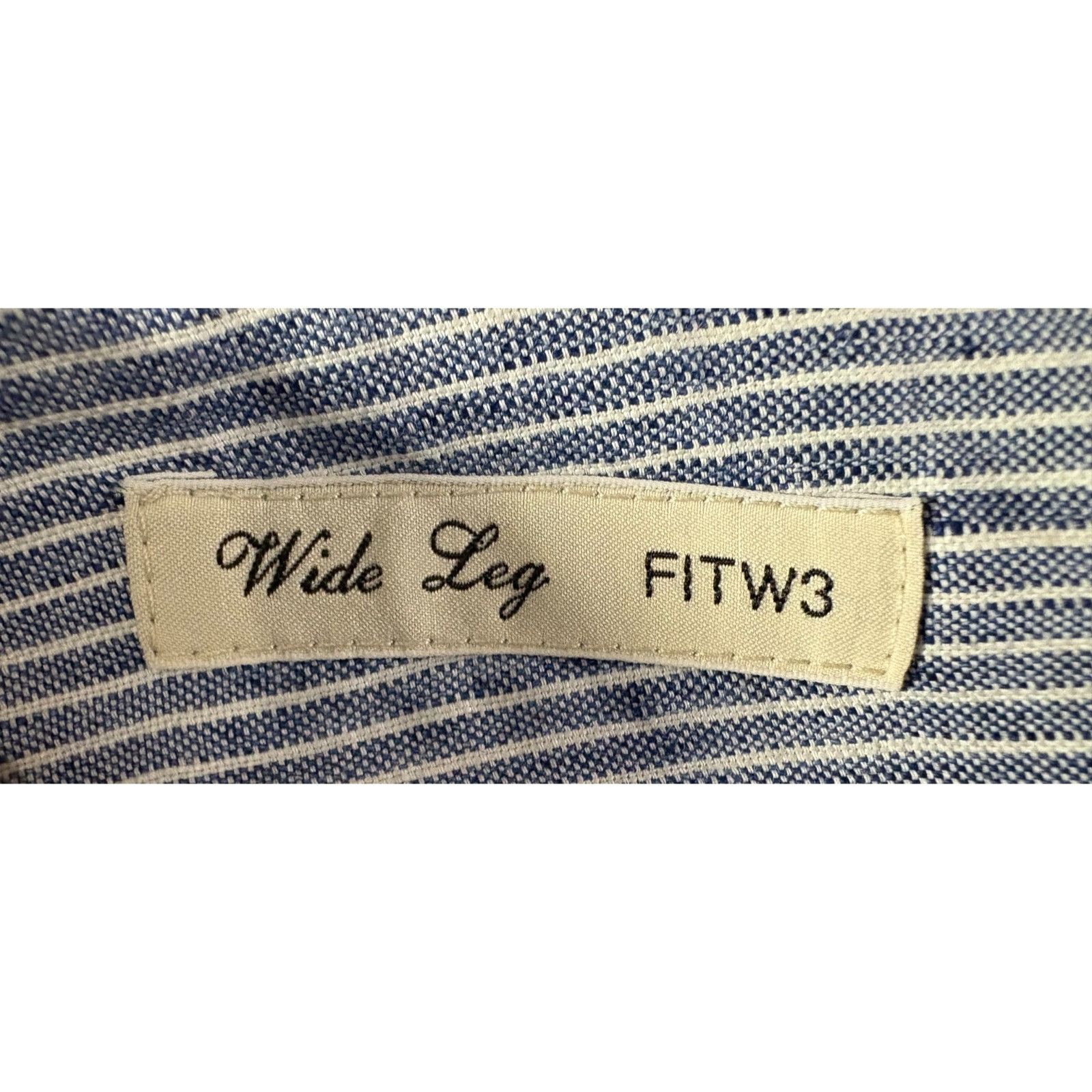 Weekend Max Mara MaxMara Weekend Linen blend wide Leg Pants size 10 color nav Size 32" / US 10 / IT 46 - 3 Thumbnail