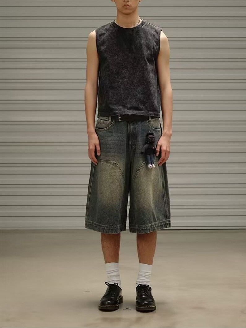 Japanese Brand × Jean Retro loose fitting wide leg jeans Size US 30 / EU 46 - 1 Thumbnail