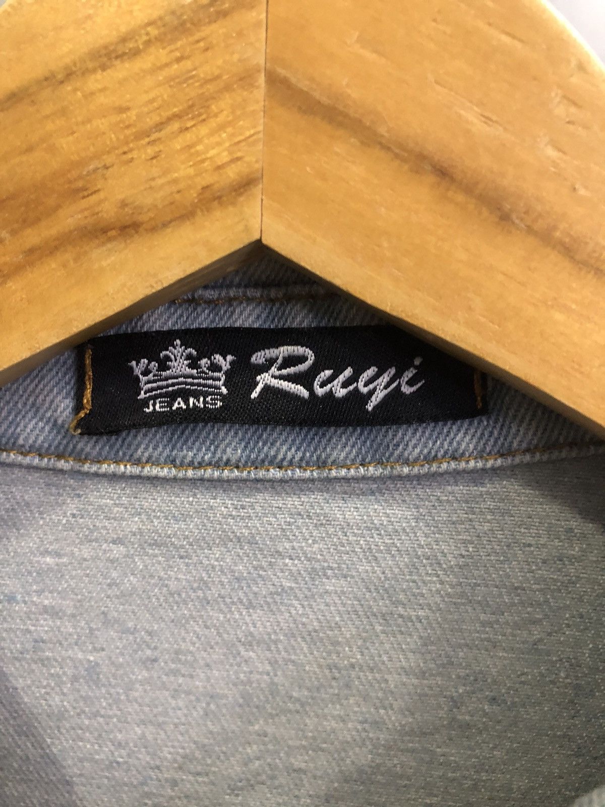 Japanese Brand Ruyi Distressed Denim Long Jacket Y2K Grunge Size M / US 6-8 / IT 42-44 - 7 Thumbnail