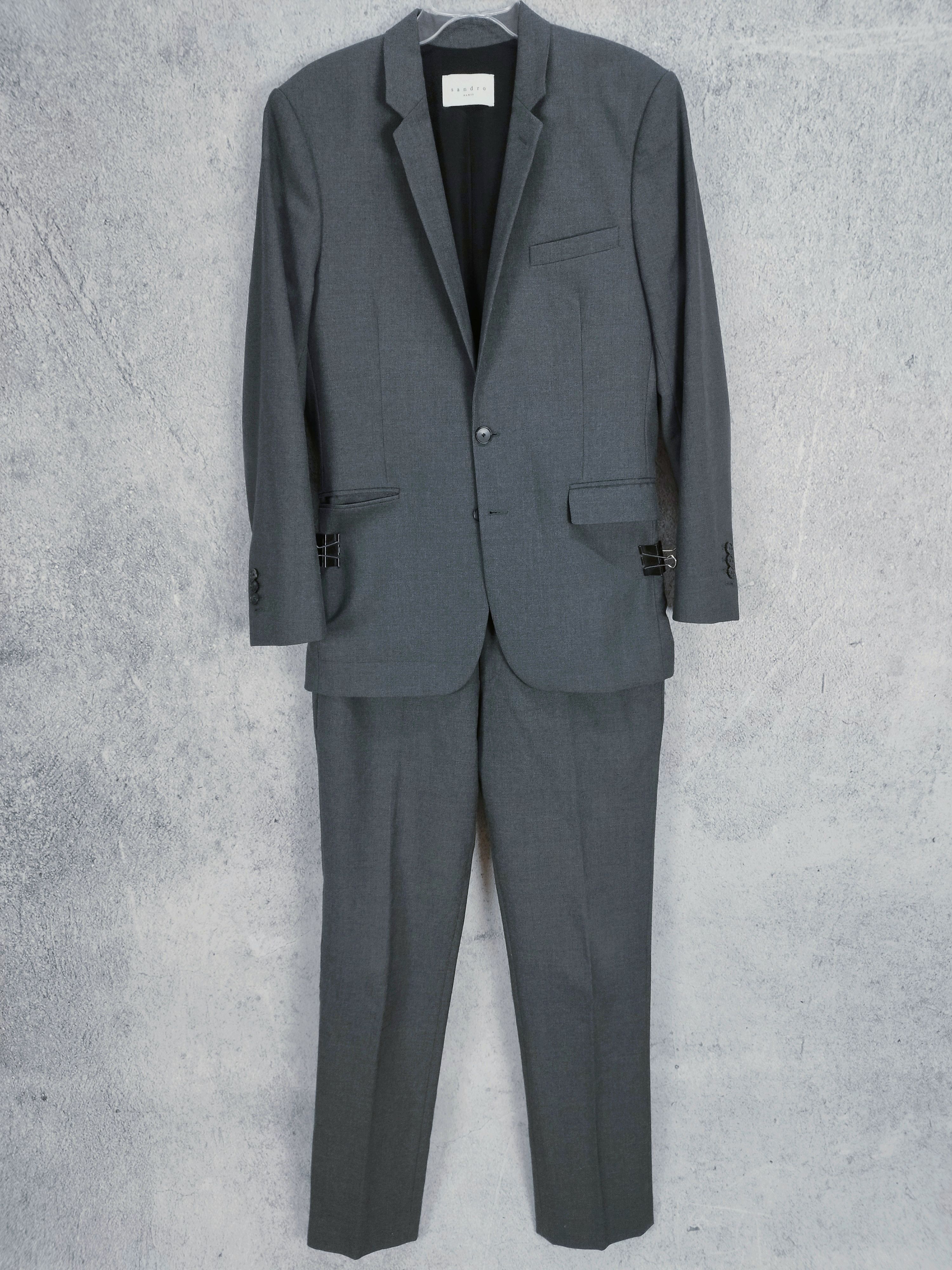 Sandro Wool Suit set Sandro Paris in grey Size 38R - 1 Thumbnail