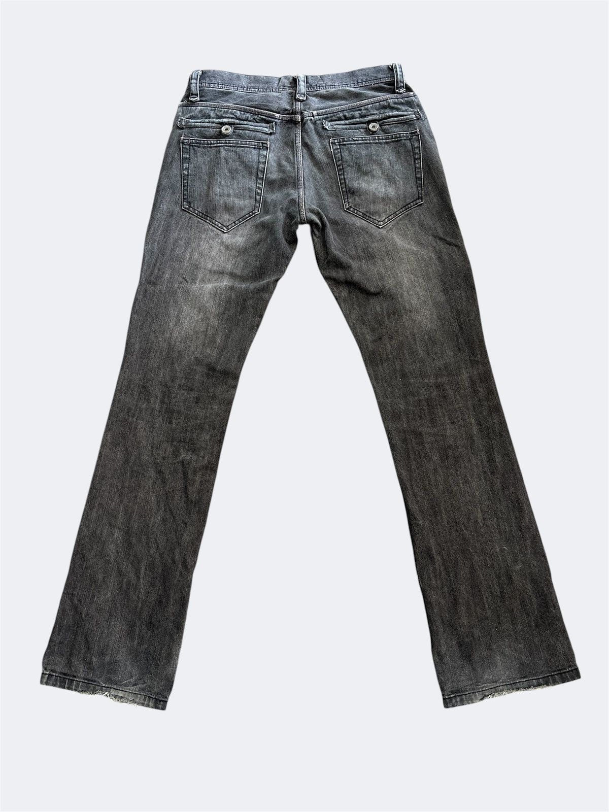 Nicole Club Vintage Nicole Club Hideaways Distressed Black Denim Size US 33 - 2 Thumbnail