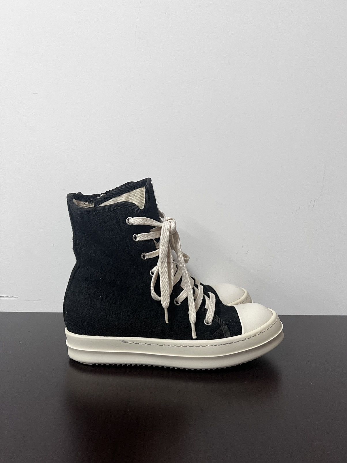 Rick Owens Drkshdw Rick owens drkshdw ramones high top sneakers sz35 Size US 5 / IT 35 - 4 Thumbnail