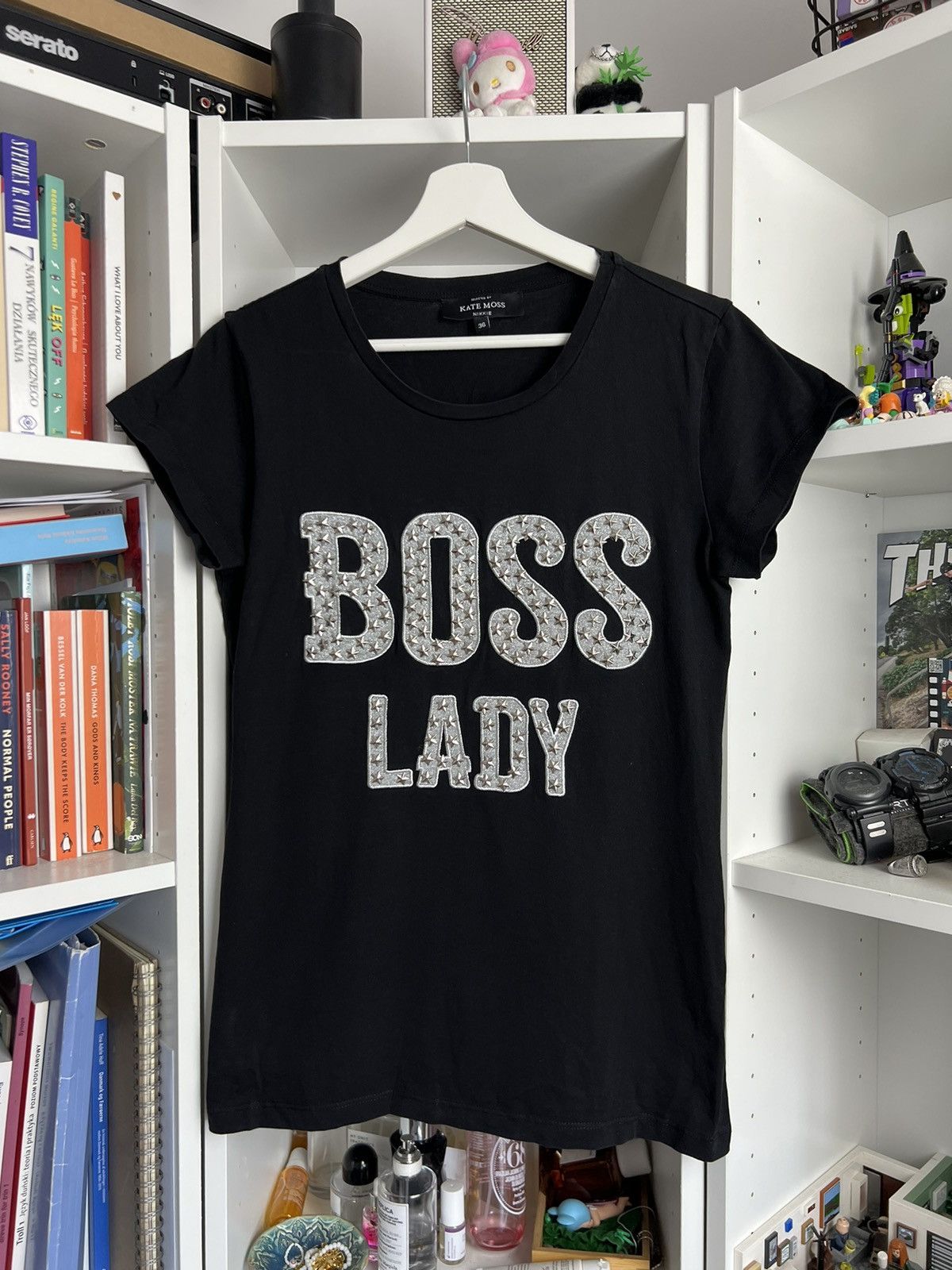 Designer Vintage Y2K Boss lady by Kate moss t-shirt / top S avangarde Size S / US 4 / IT 40 - 1 Thumbnail