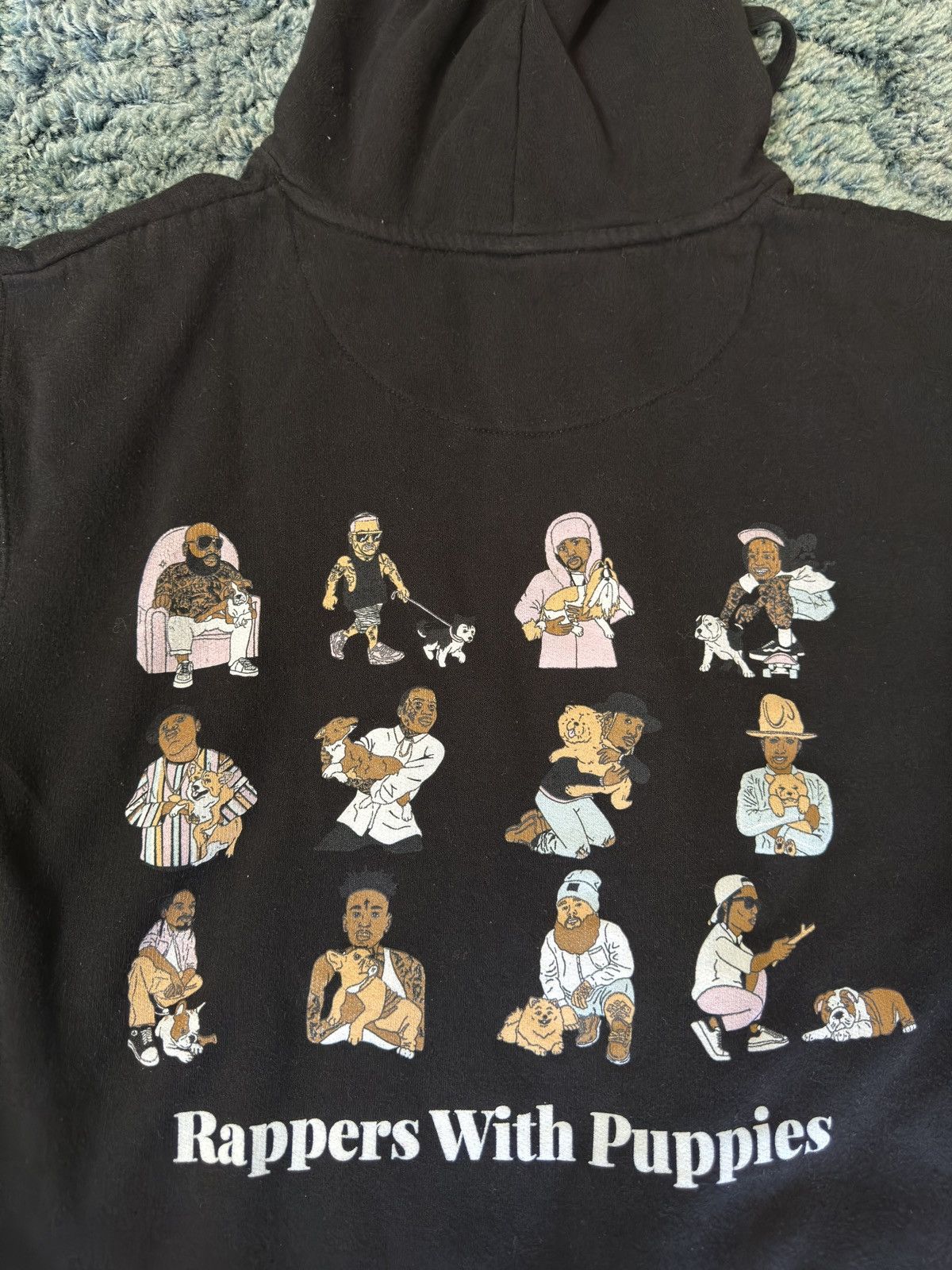 21 Savage Future Snoop Dogg Dog Limited Rappers With Puppies Hip Hop M 21 Savage Hoodie Grailed