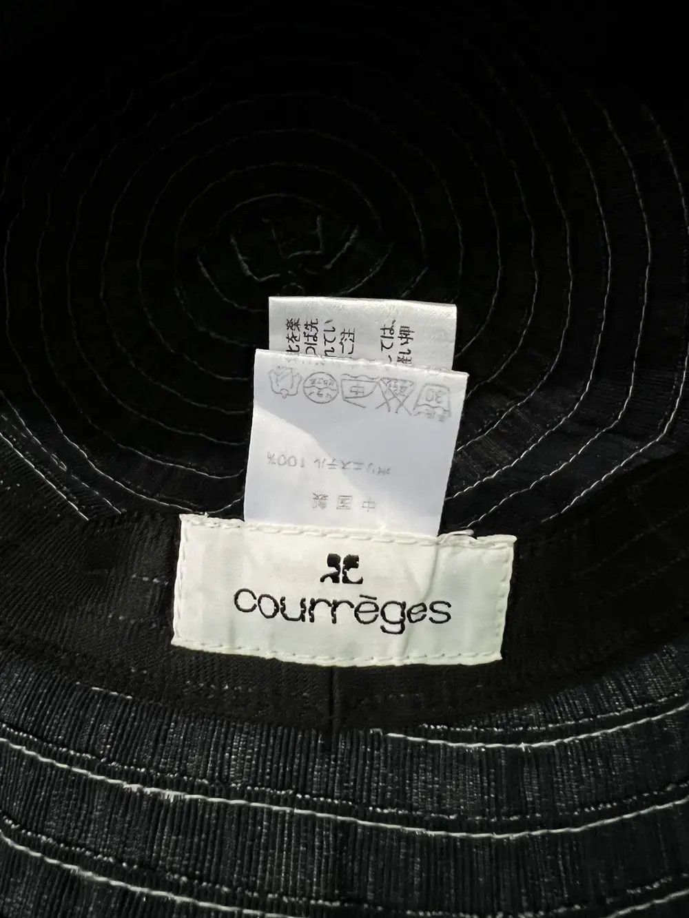 Courreges Corruges Patchwork Design Bucket Hat Size ONE SIZE - 6 Thumbnail