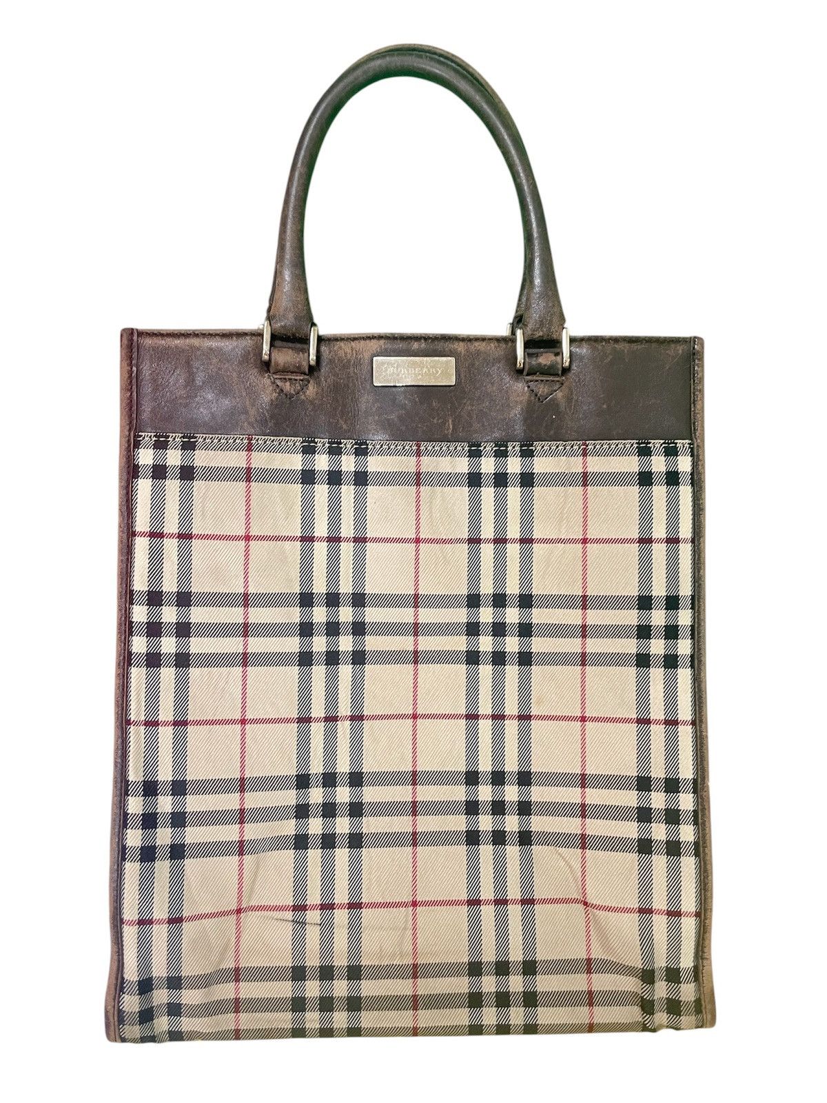 Burberry × Vintage Vintage Luxury Burberry Tote Bag Size ONE SIZE - 1 Thumbnail