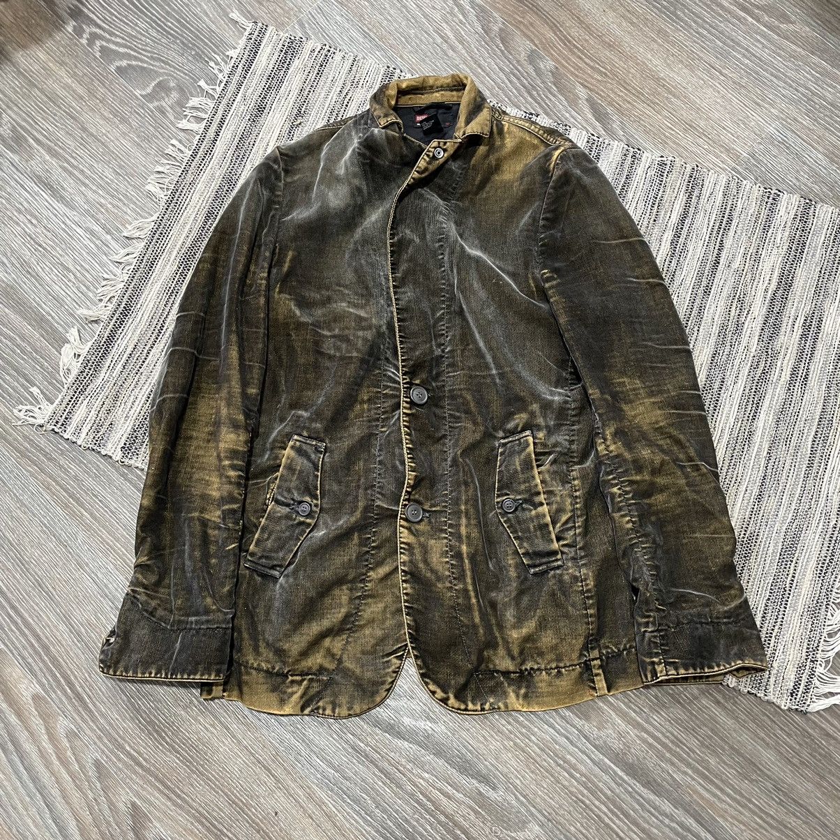 image of Avant Garde x Diesel Desert Blazer in Brown, Men's (Size Large)