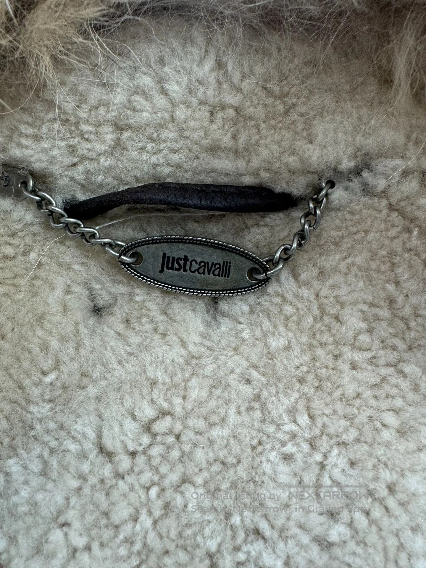 Just Cavalli Jus Cavalli Fur Collar Shearling Coat. Size US XXL / EU 58 / 5 - 7 Thumbnail