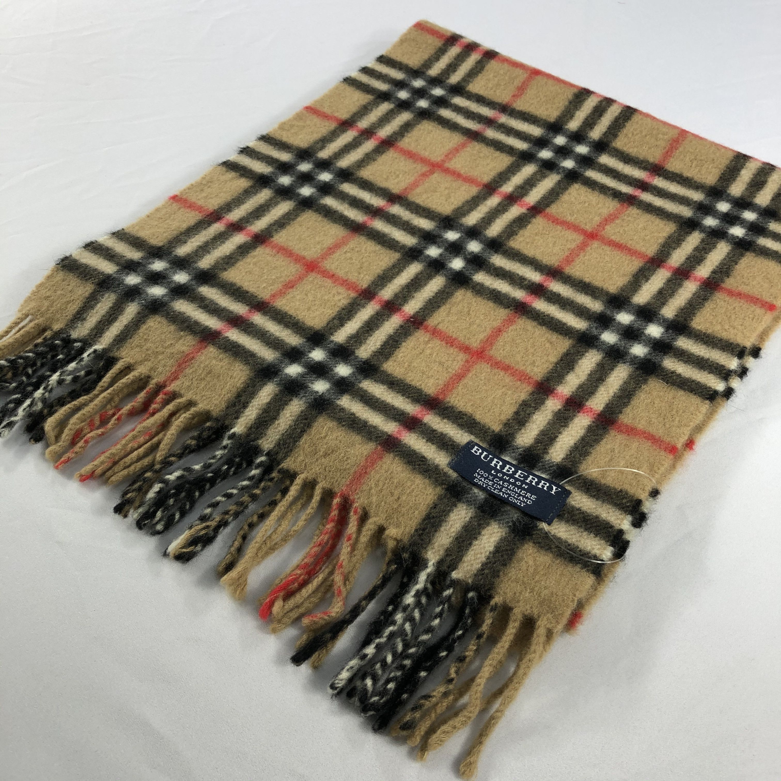 Burberry × Vintage Vintage Burberry Scarf - WW3123 Size ONE SIZE - 3 Thumbnail