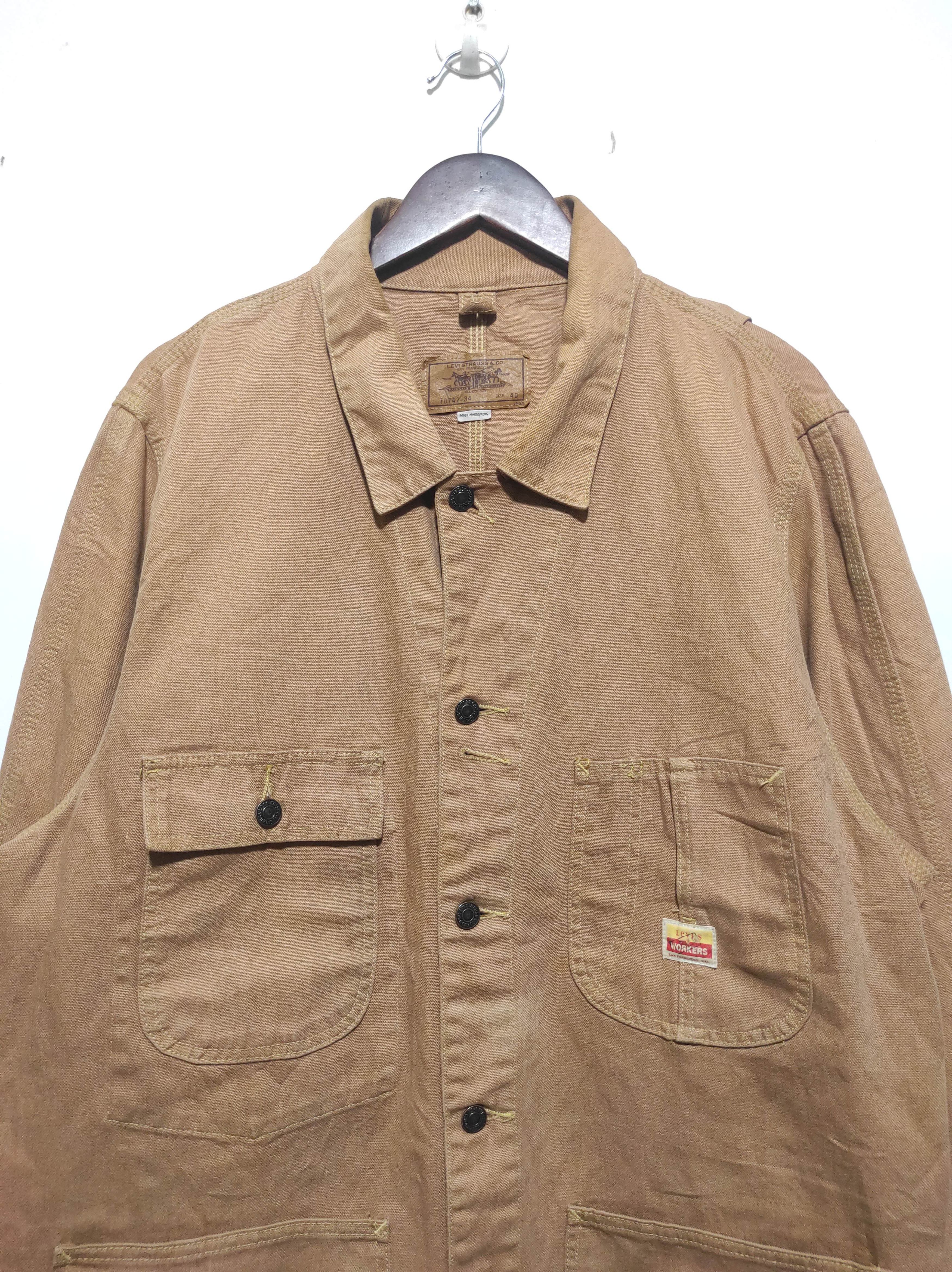 Levi's Vintage Clothing Vintage Levi’s Workers San Fancisco Chore Jacket Size US L / EU 52-54 / 3 - 3 Thumbnail