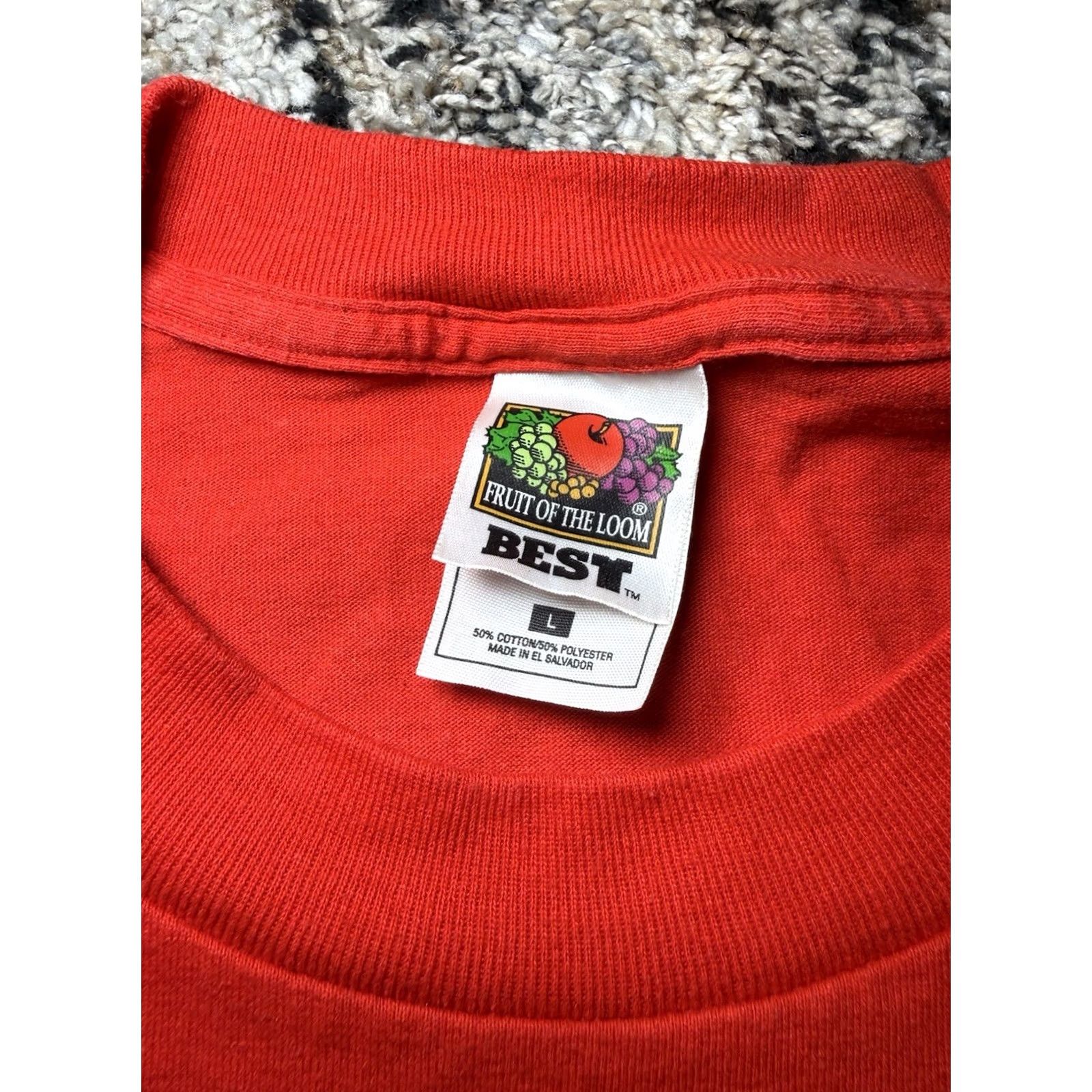 Fruit Of The Loom VINTAGE 90s Tuskegee University Golden Tigers Tee Shirt Mens Large Red AOP Fruit Of The Loom Tshirt Size US L / EU 52-54 / 3 - 3 Thumbnail