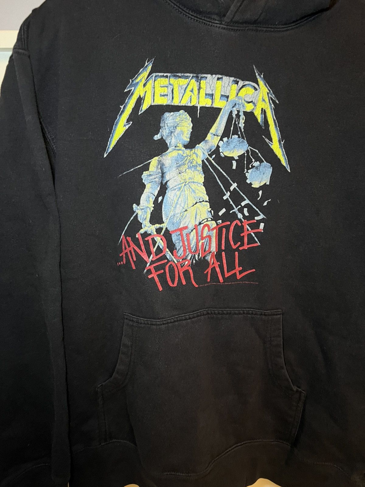 Metallica Vintage 2007 Metallica “And Justice For All” pullover hoodie Size US XL / EU 56 / 4 - 12 Thumbnail