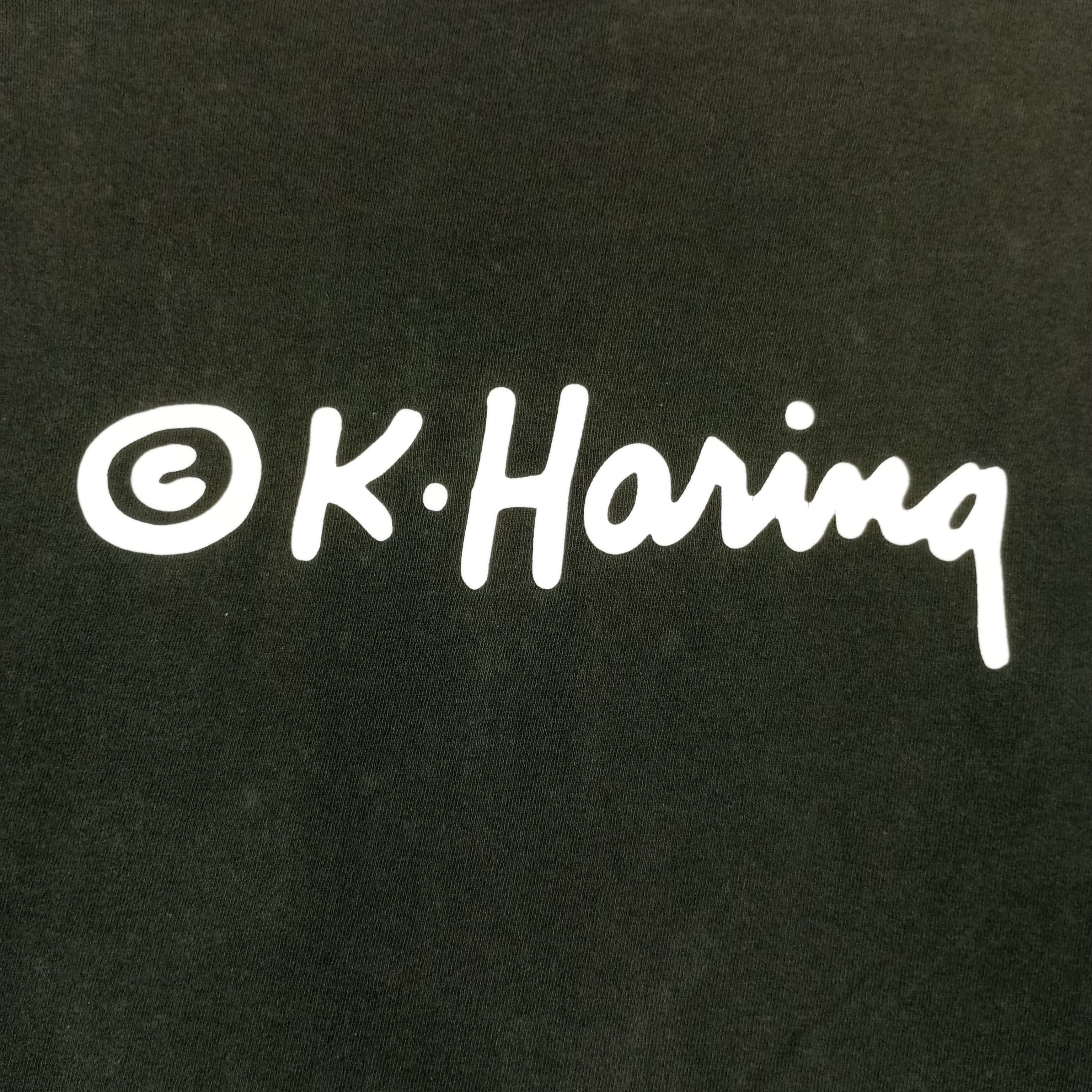 Keith Haring × Vintage Keith Haring Skater Style Faded Distressed Tshirt Size US L / EU 52-54 / 3 - 4 Thumbnail