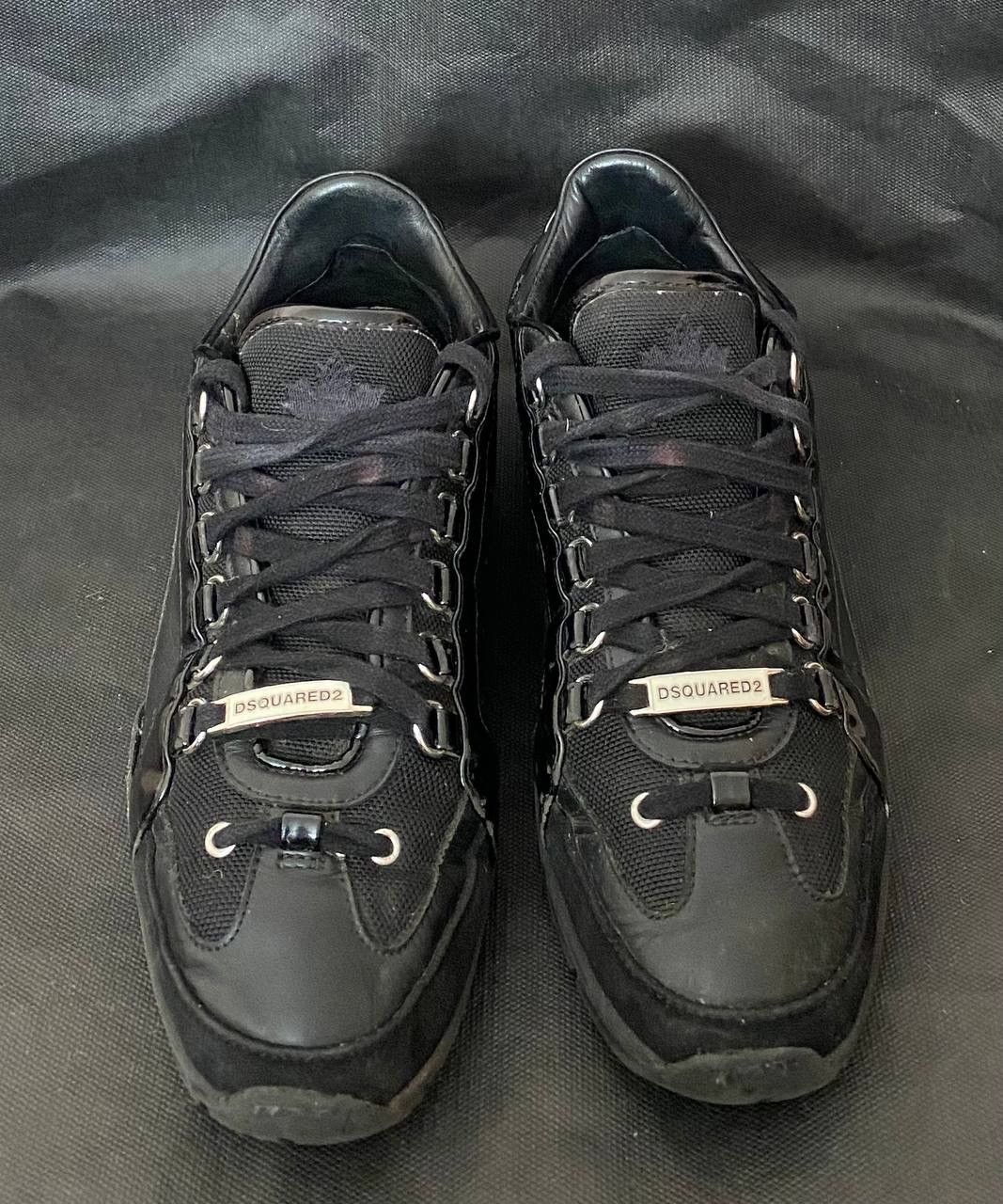 Dsquared2 DSQUARED2 Men's Black Sneakers EU 40 Leather "1964" Size US 7 / EU 40 - 3 Thumbnail