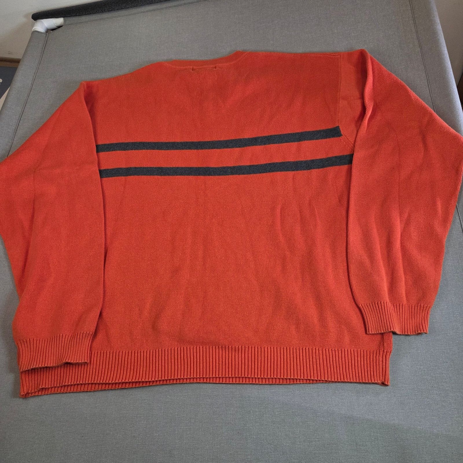 Chaps Vintage Chaps RL XXL Orange Stripe Sweater Size US XXL / EU 58 / 5 - 2 Thumbnail