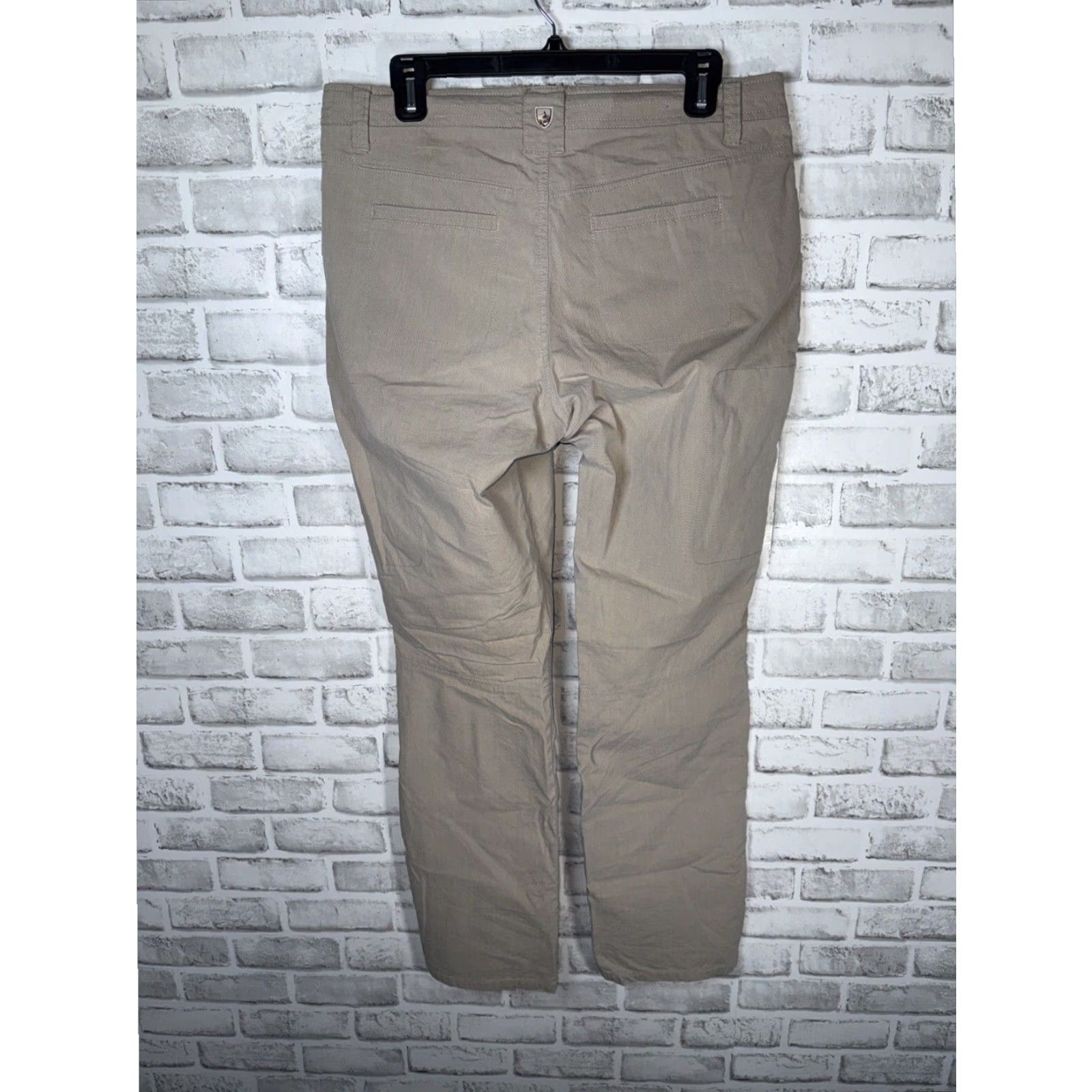 Vintage KUHL Lightweight Cotton Blend Women's Hiking Pants 10R Light Beige Size 32" / US 10 / IT 46 - 8 Thumbnail