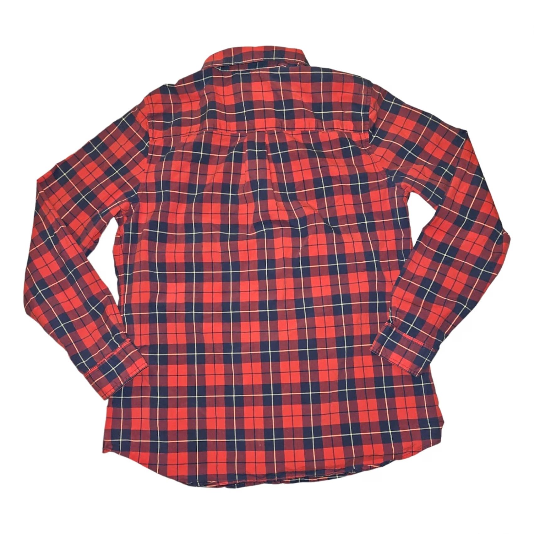 Vintage VINTAGE L.L. Bean Shirt Long Sleeve Women's Medium Red Plaid Cotton Shirt Womens M Red 20 in Chest 26 in Shoulder to Hem Mens? Size M / US 6-8 / IT 42-44 - 8 Thumbnail