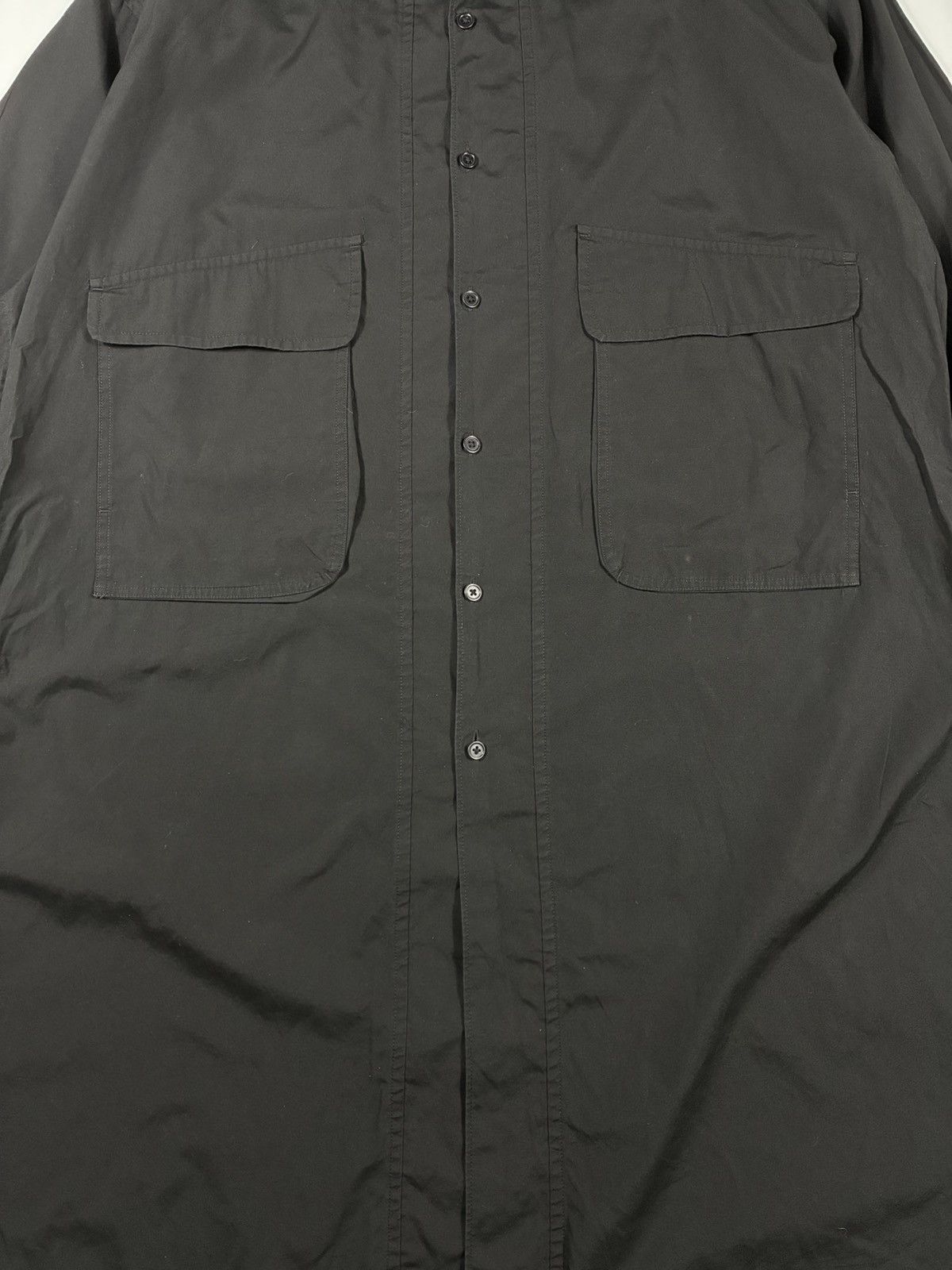 Yohji Yamamoto SS23 Yohji Yamamoto Homme Long Shirt Asymmetrical Hem Size US L / EU 52-54 / 3 - 4 Thumbnail