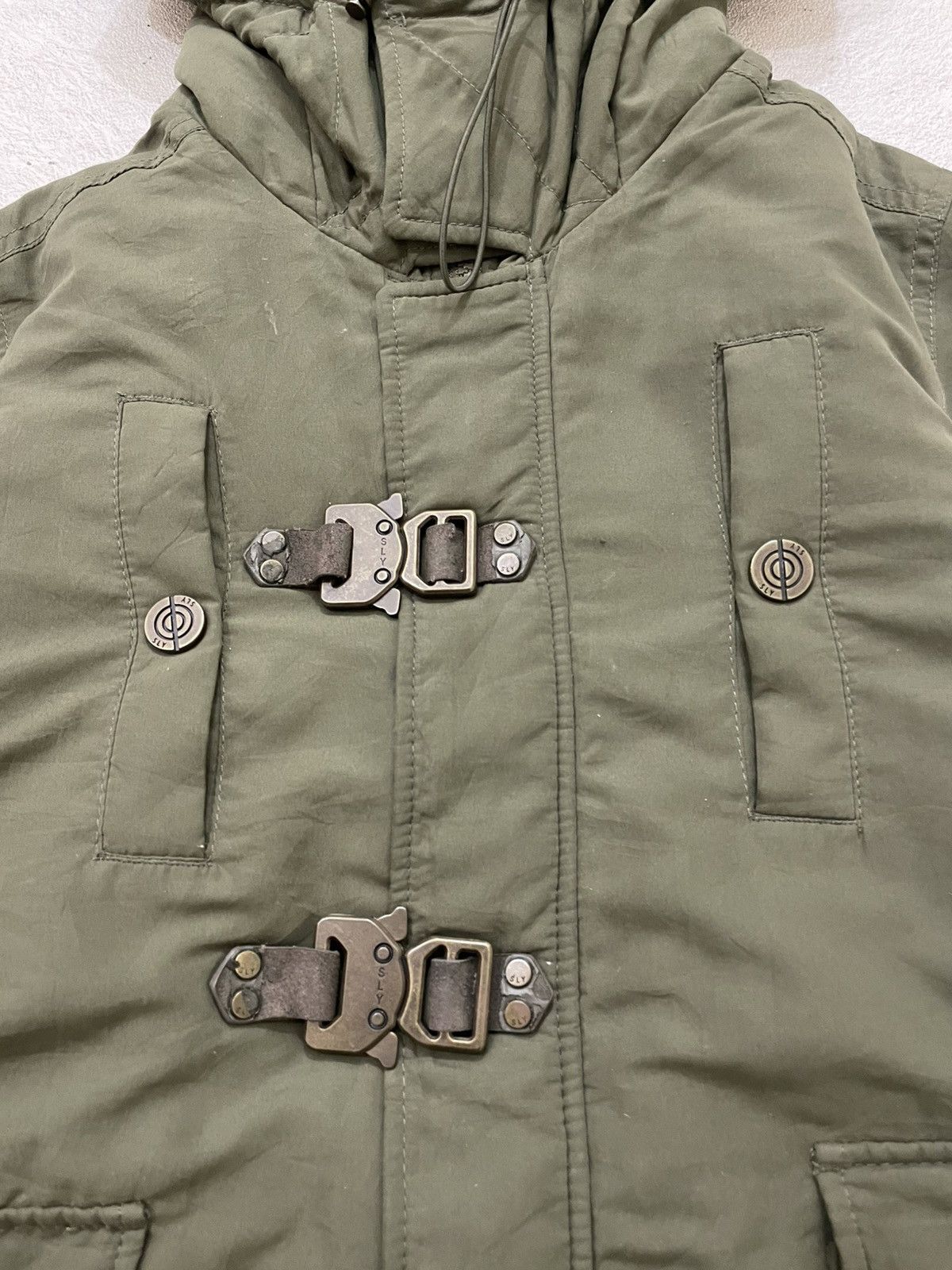 Japanese Brand Olive Military Buckle Jacket Hooded Utility Parka Balenciaga Size US L / EU 52-54 / 3 - 4 Thumbnail