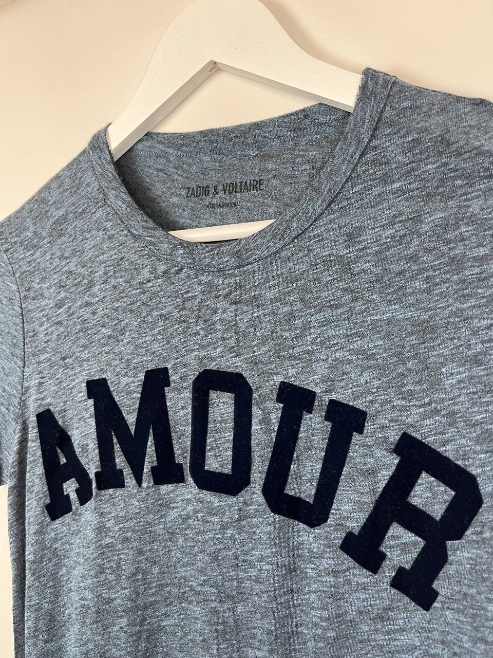 Zadig & Voltaire Zadig & Voltaire WALK AMOUR Blue Melange Graphic T-Shirt l Size XS / US 0-2 / IT 36-38 - 3 Thumbnail