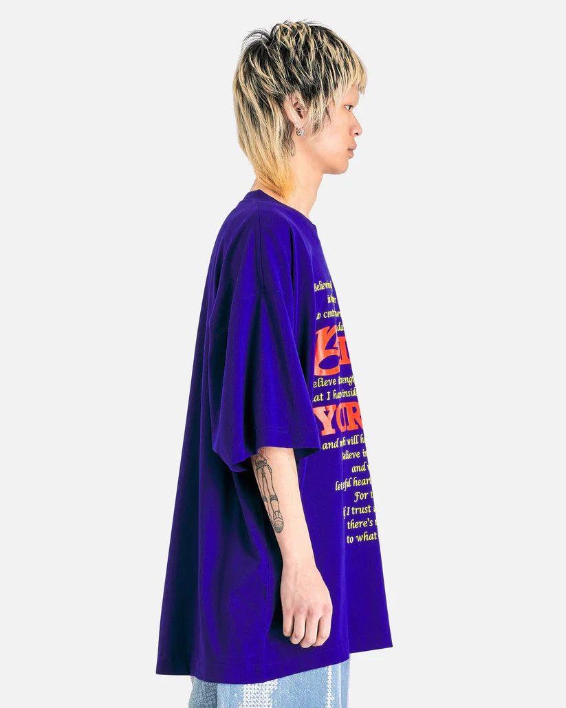 Vetements o1s1v1r1oon0925 Believe In Yourself T-Shirt in Royal Blue Size US XS / EU 42 / 0 - 3 Thumbnail