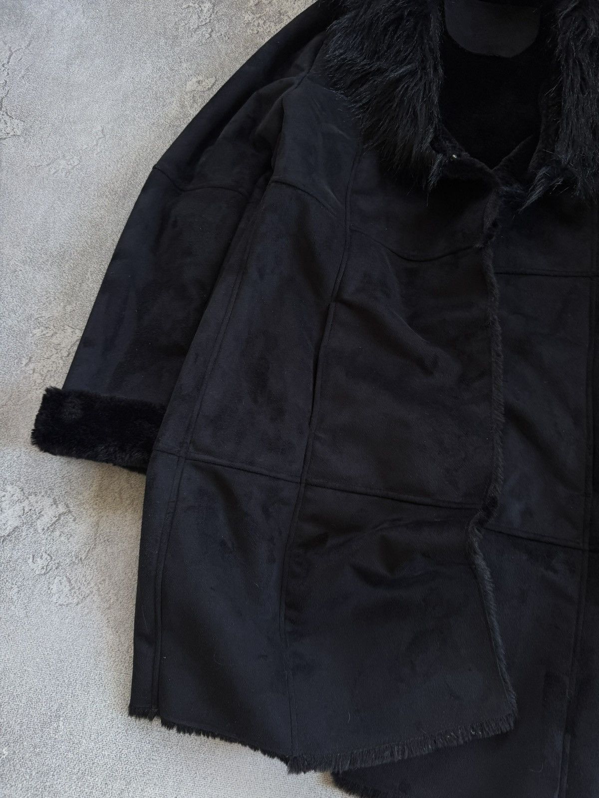 Miss Sixty Retro Fur Faux black jacket coat if six was nine y2k L.G.B. Size XL / US 12-14 / IT 48-50 - 3 Thumbnail