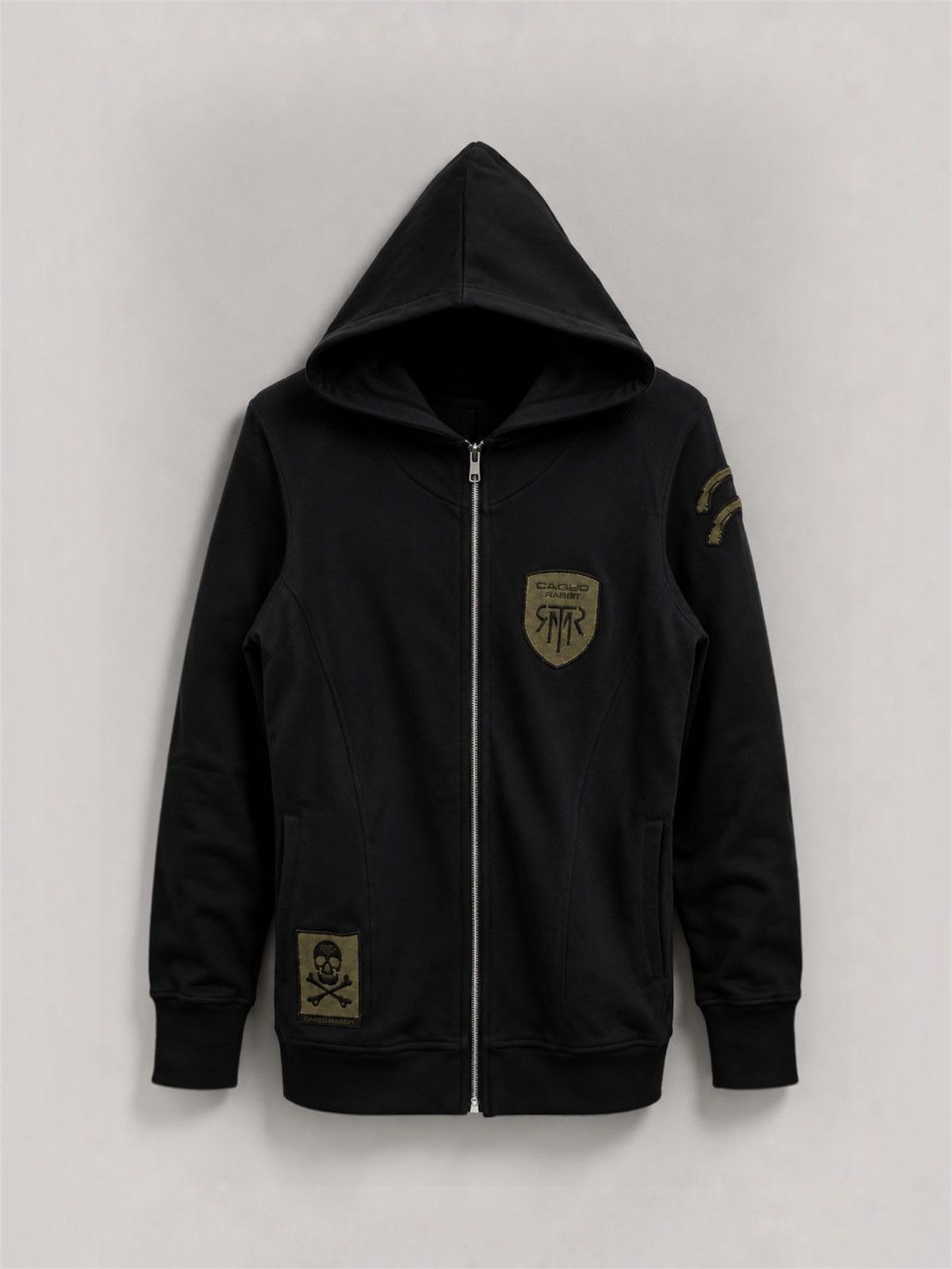 Isamu Katayama Backlash Cloud Nine Skulls Full Black Zip Up Hoodie Size US M / EU 48-50 / 2 - 1 Thumbnail