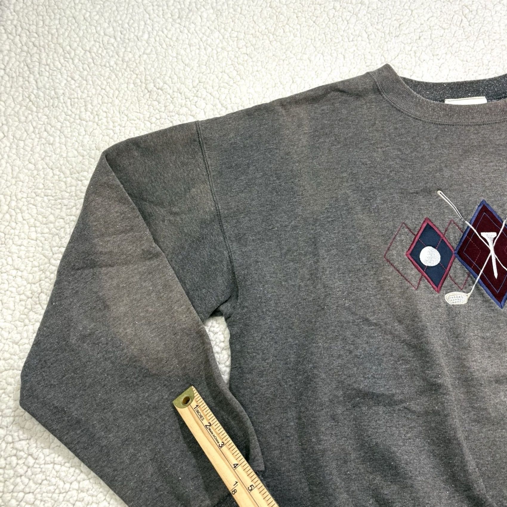 Vintage VINTAGE M & C Sport Sweatshirt Golf Embroidered Gray Mens L Crew Neck Pullover 90s Grandpa Size US L / EU 52-54 / 3 - 3 Thumbnail