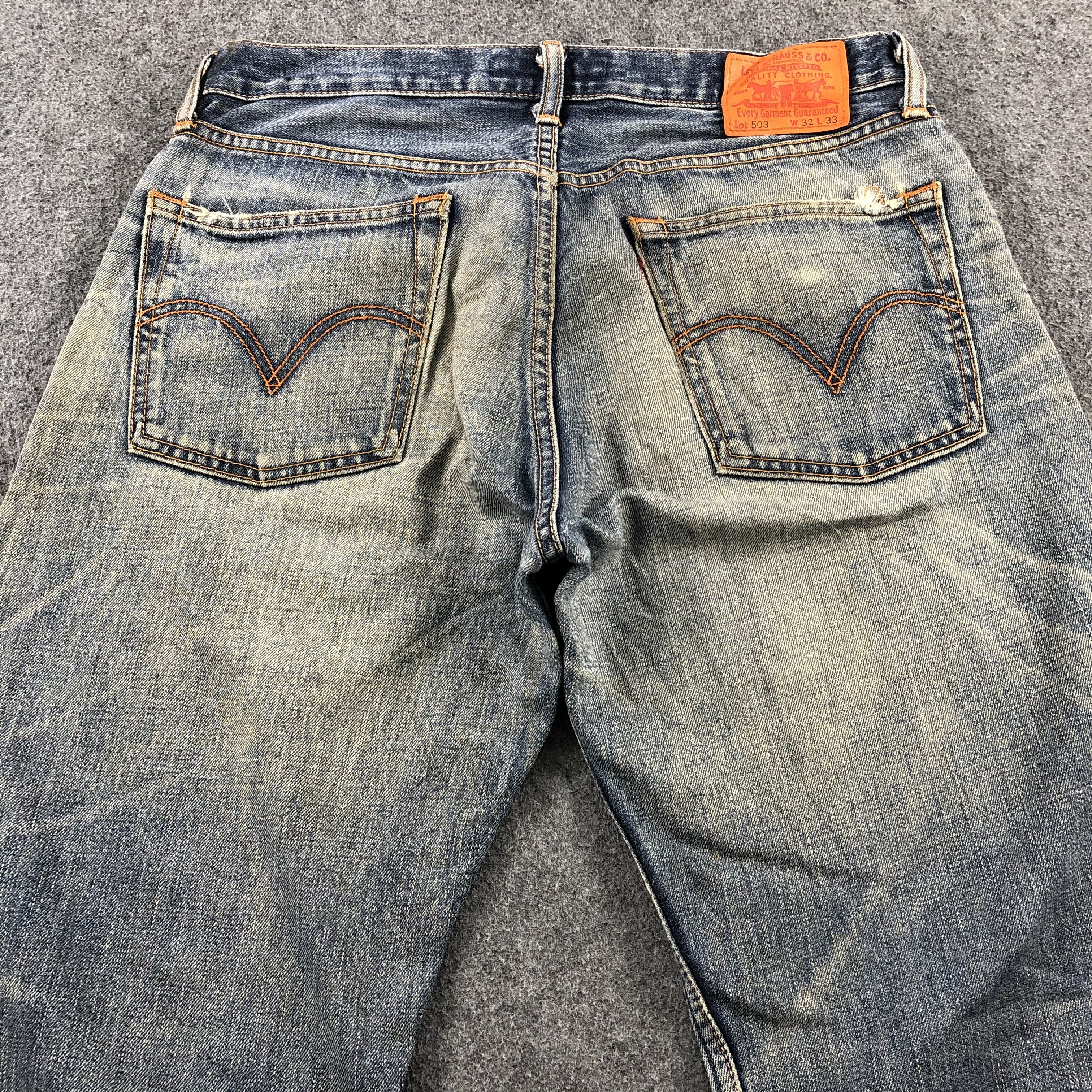 Levi's × Vintage Vintage Levis 503 Blue Wash Jeans-JM1930 Size US 33 - 4 Thumbnail