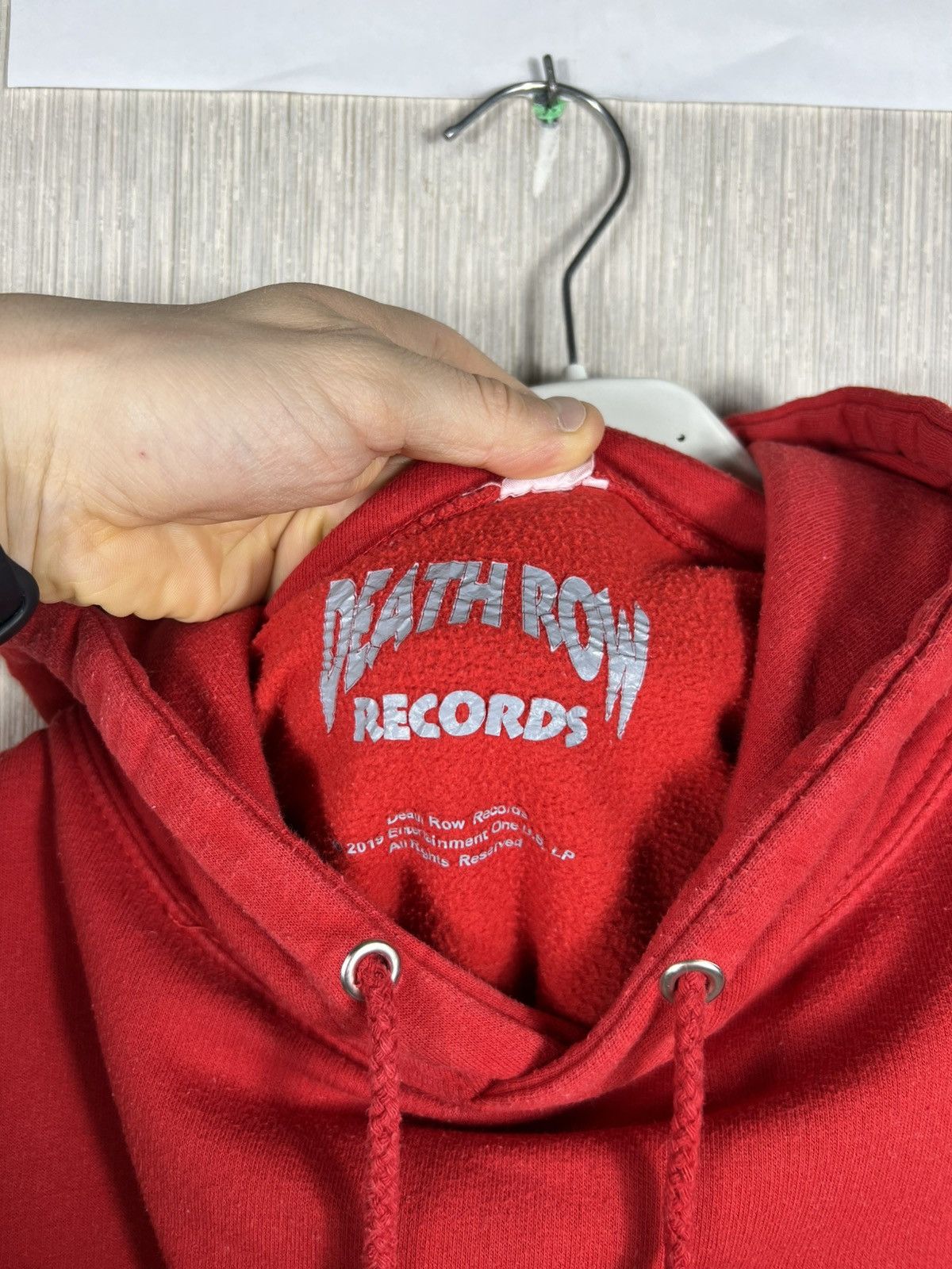 Death Row Records Vintage 90s Death Row records hoodie rock band chair red Size US M / EU 48-50 / 2 - 8 Thumbnail