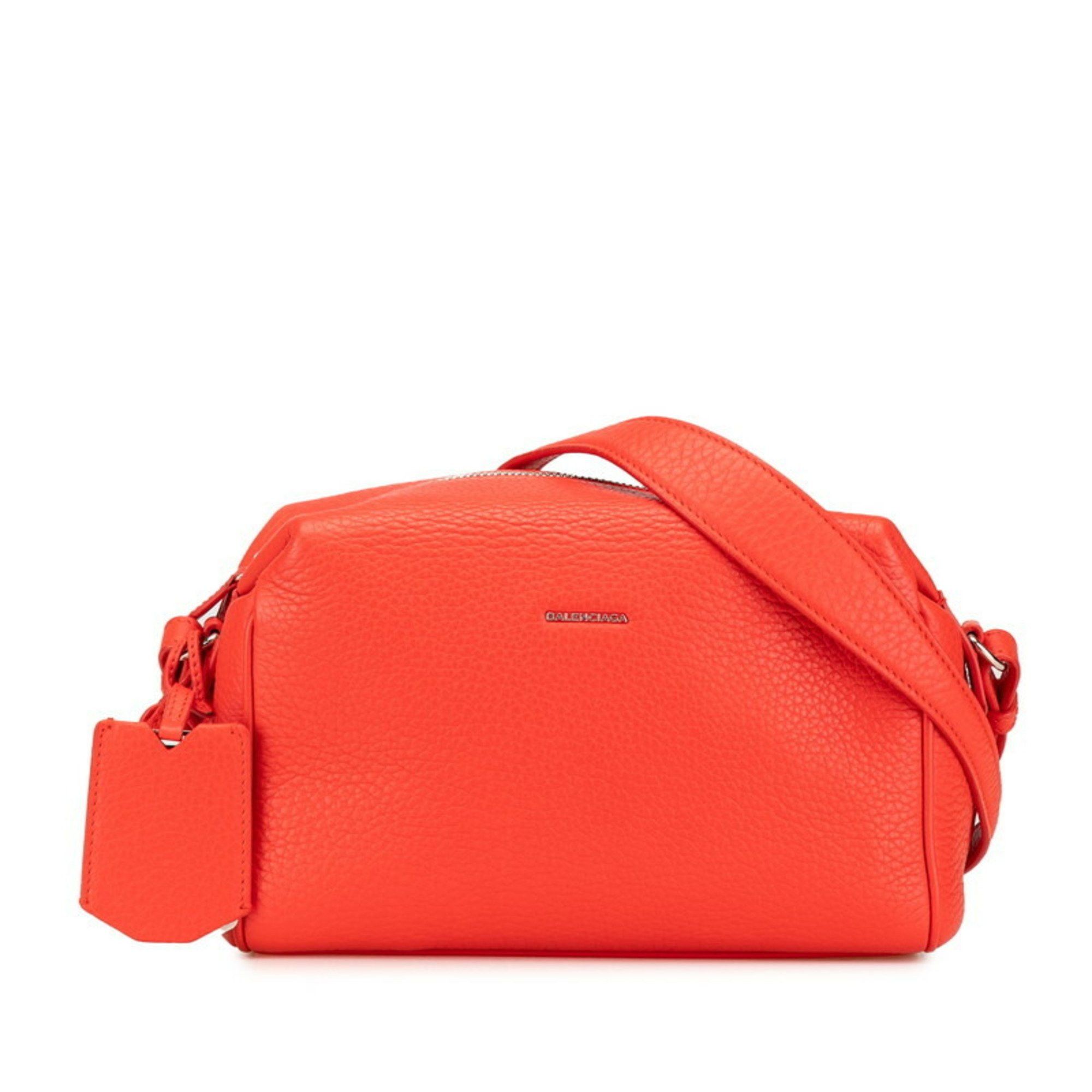 Balenciaga Shoulder Bag 408691 Red Leather Women's Balenciaga