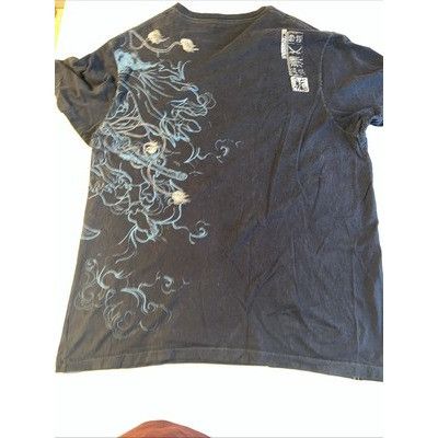 Marc Ecko Y2K Marc Ecko cut sew Blue And Gold Foil Witch Skull. XXL Size XXL / US 16-18 / IT 52-54 - 10 Thumbnail