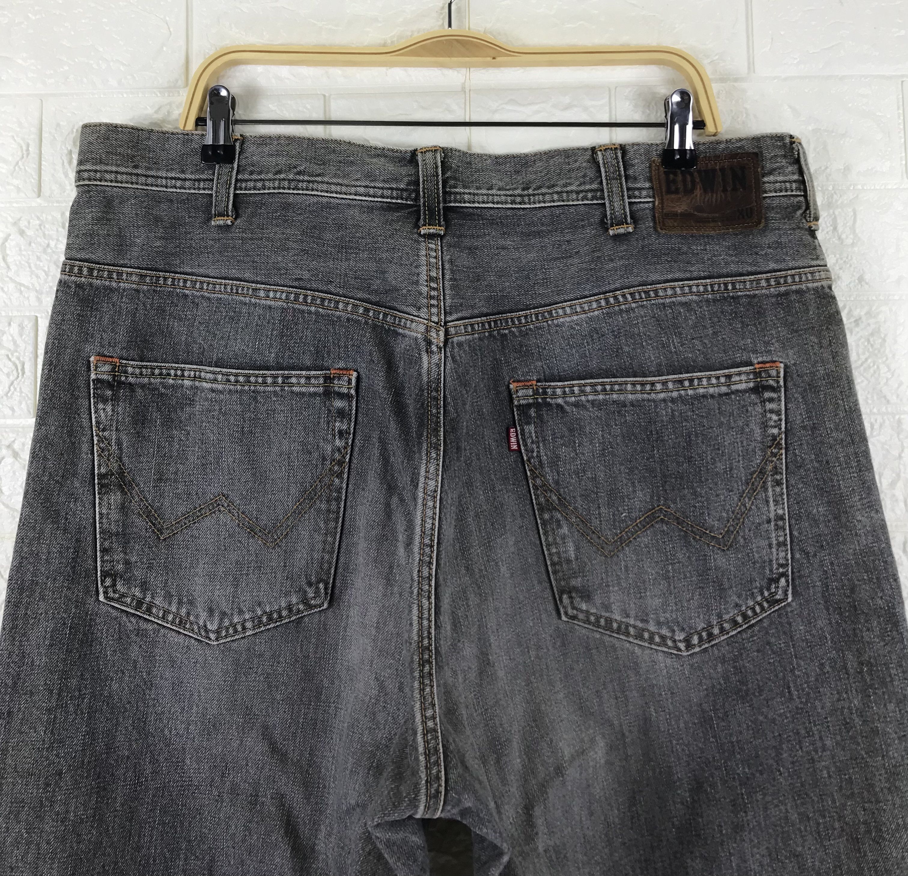 Edwin Vintage Edwin Extra Baggy Faded Black Jeans Size US 38 / EU 54 - 6 Thumbnail