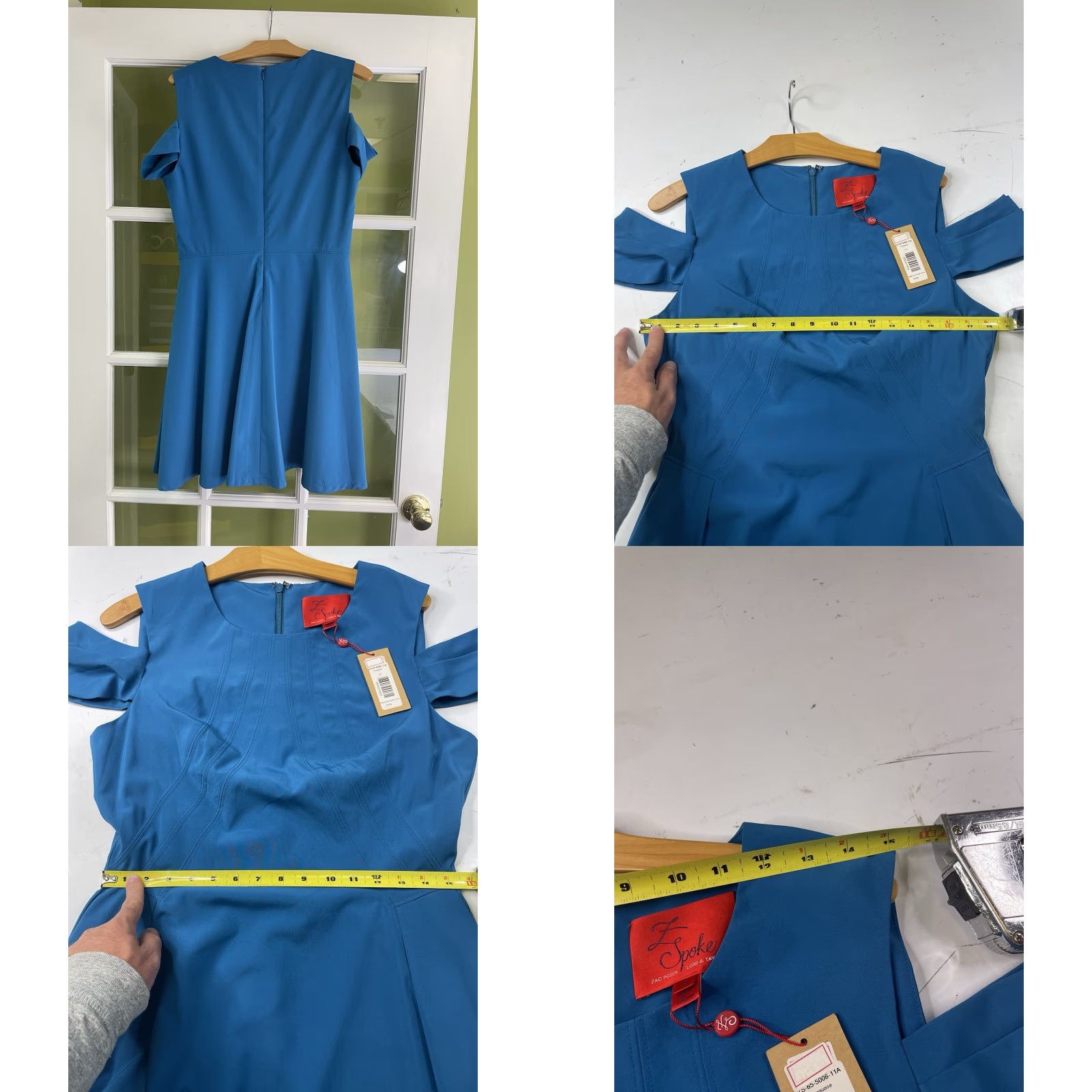 Zac Posen VINTAGE NWT Zac Posen Z Spoke Turquoise Dress Size 12 Size XL / US 12-14 / IT 48-50 - 8 Thumbnail