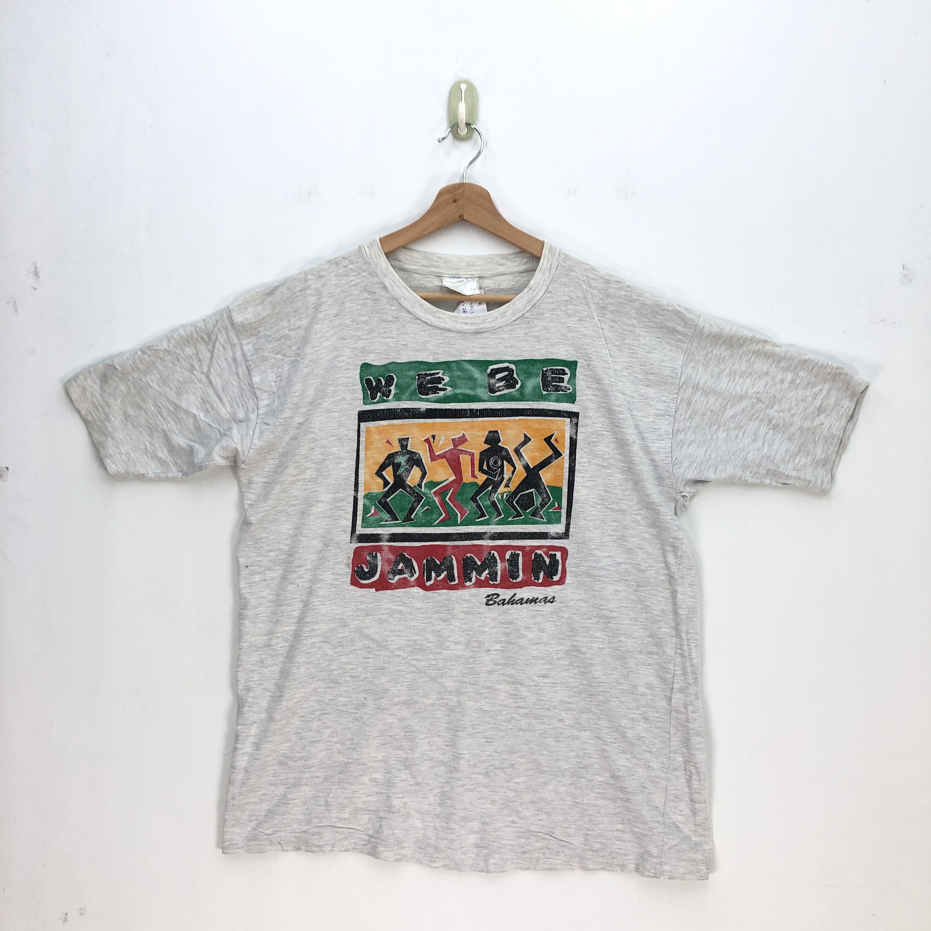 Japanese Brand Vintage Bahamas T Shirt Jamaican Reggae We Be Jammin Tees Size US XL / EU 56 / 4 - 1 Thumbnail