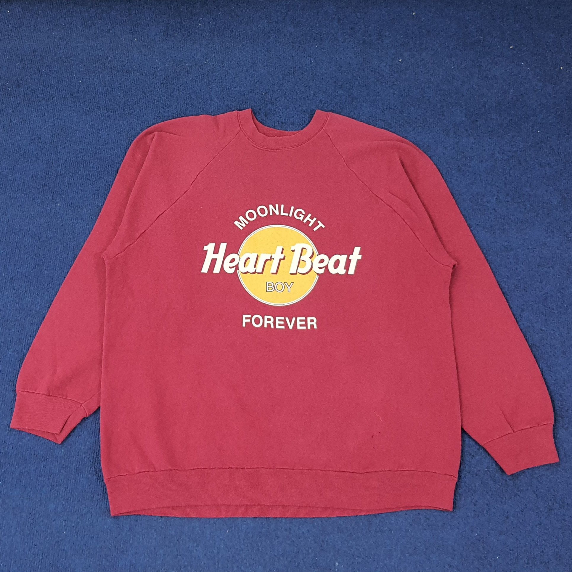 Vintage Vintage Moonlight Heart Beat Boy Forever Sweatshirt C222N7 Size US L / EU 52-54 / 3 - 1 Thumbnail