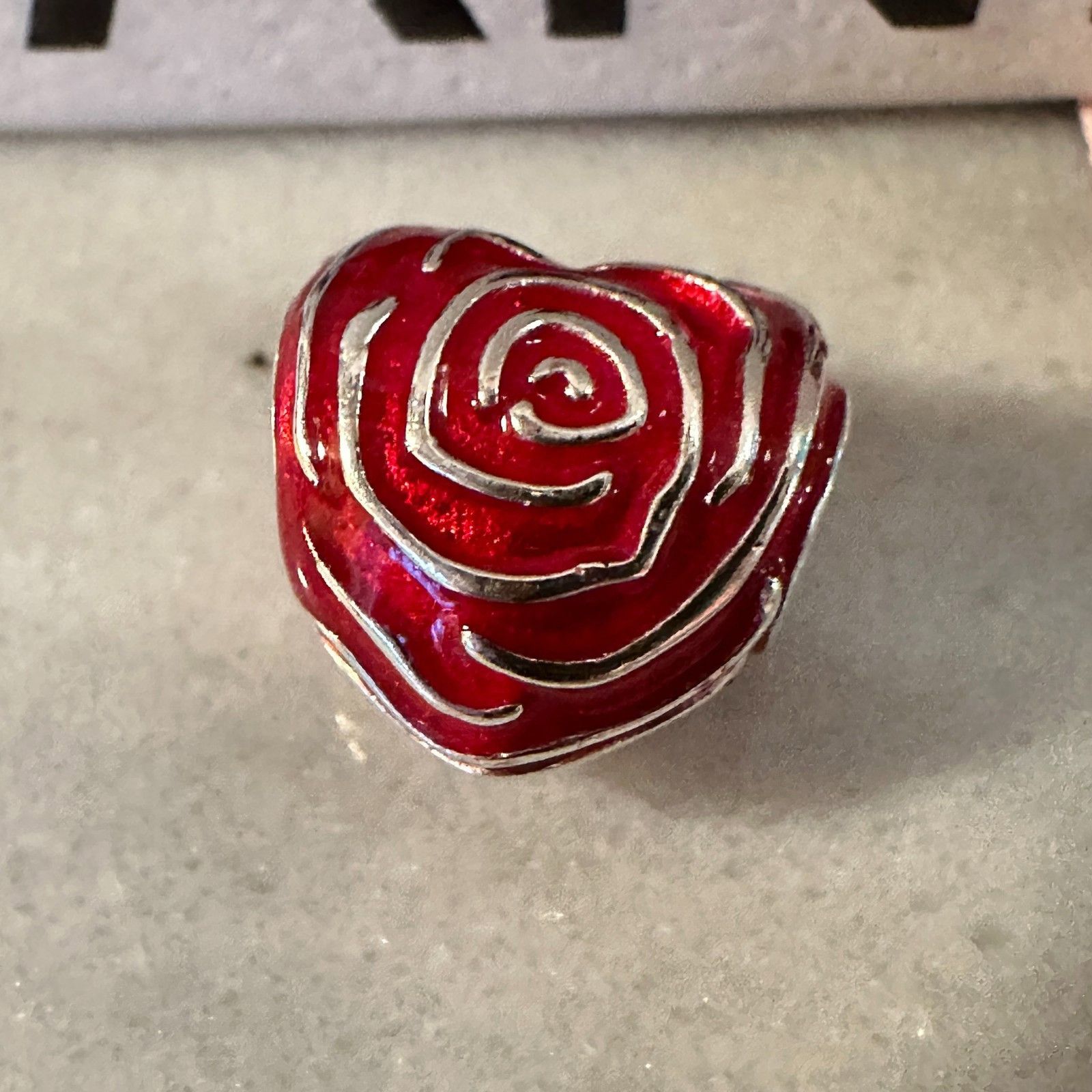 pandora Authentic PANDORA Red Rose Heart Valentine Love Charm #79367 Size ONE SIZE - 5 Thumbnail