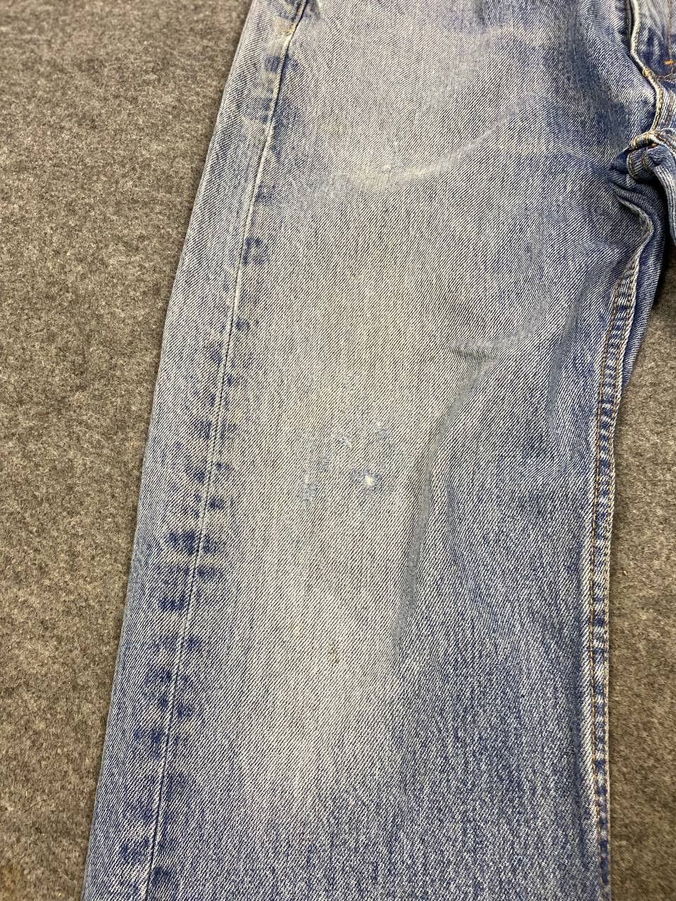 Levi's levis 505 distressed denim nice design Size US 37 - 10 Thumbnail