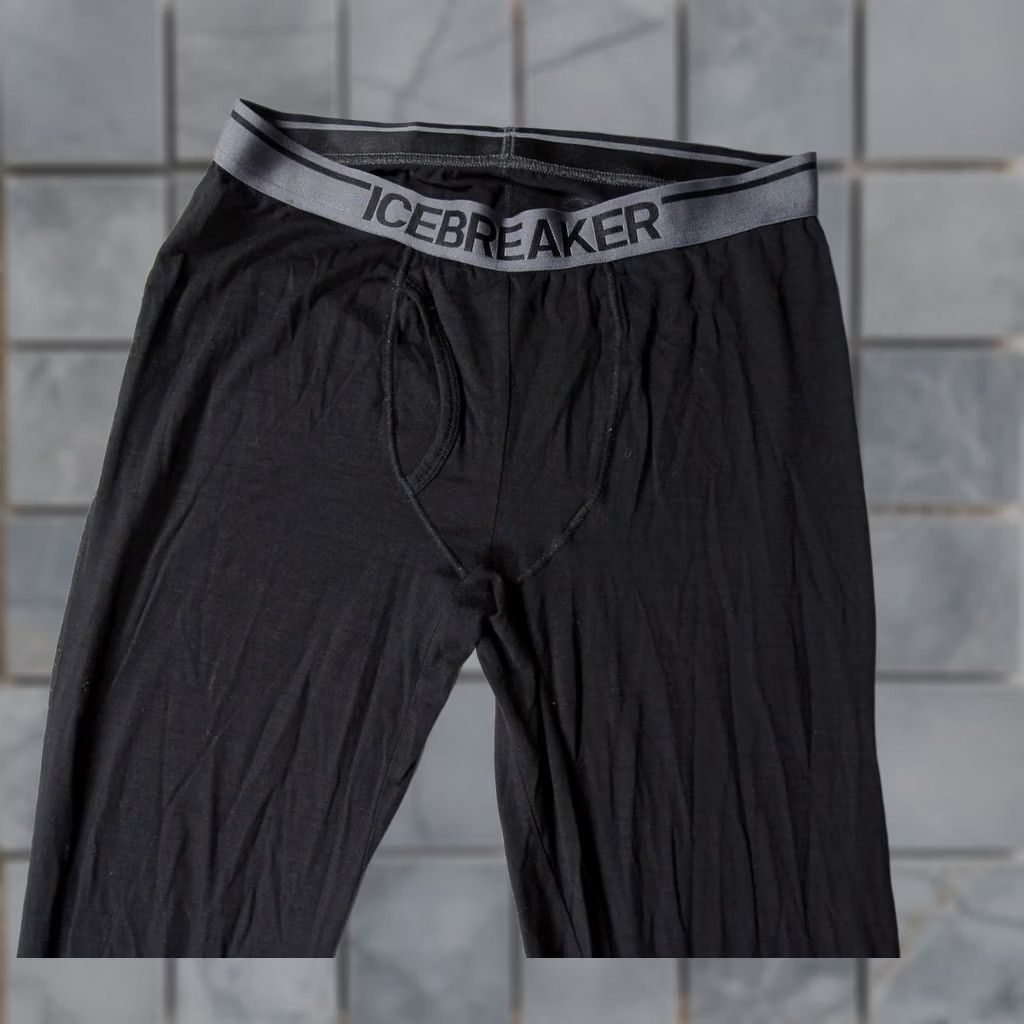 Icebreaker Icebreaker Pants Mens Medium Black Merino Wool Baselayer Outdoors Hike Camp Size US 31 - 1 Thumbnail