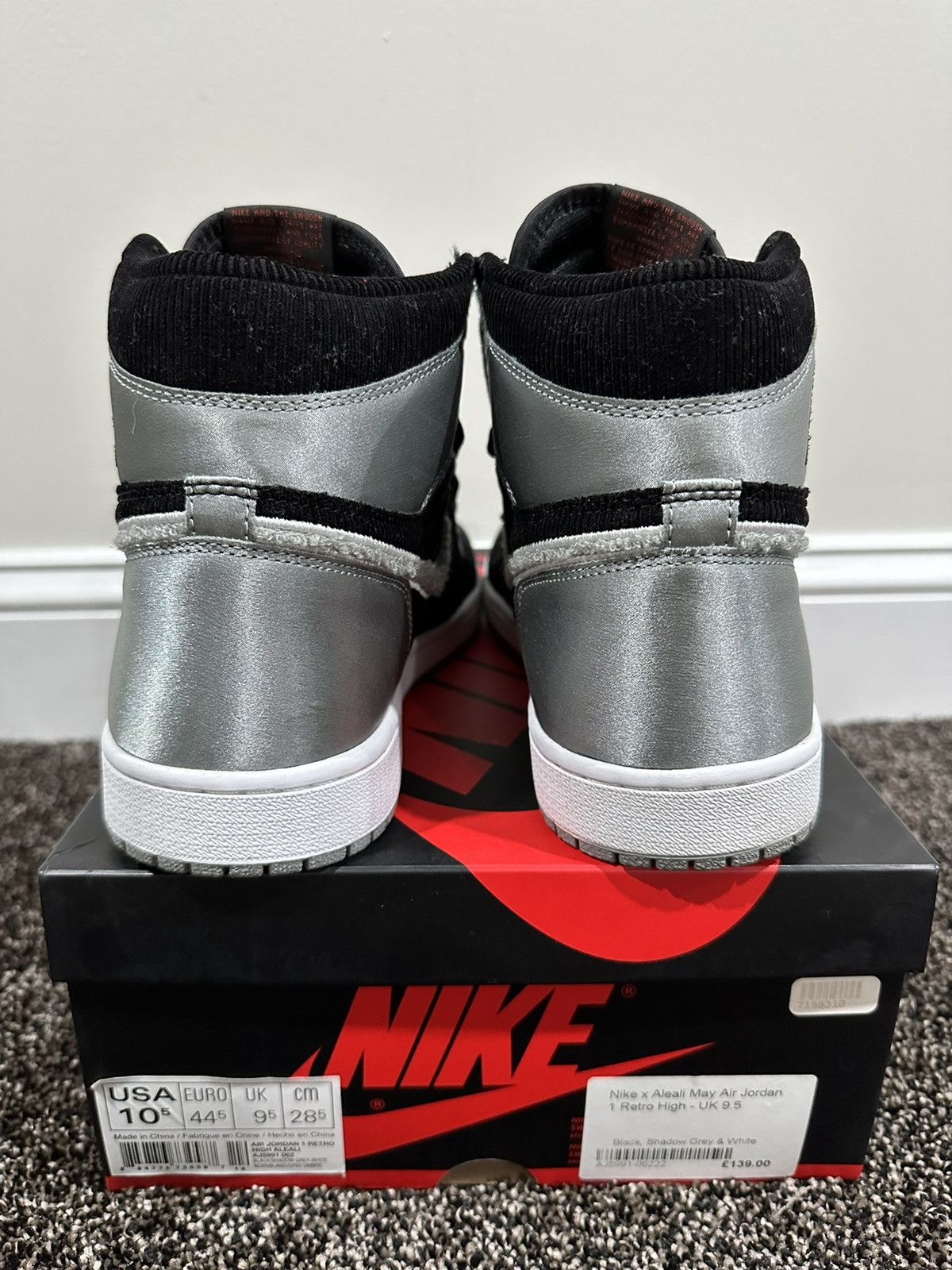 Jordan Brand Jordan Brand x Aleali May Retro 1 Nike Air OG High Sneaker Size US 10.5 / EU 43-44 - 5 Thumbnail