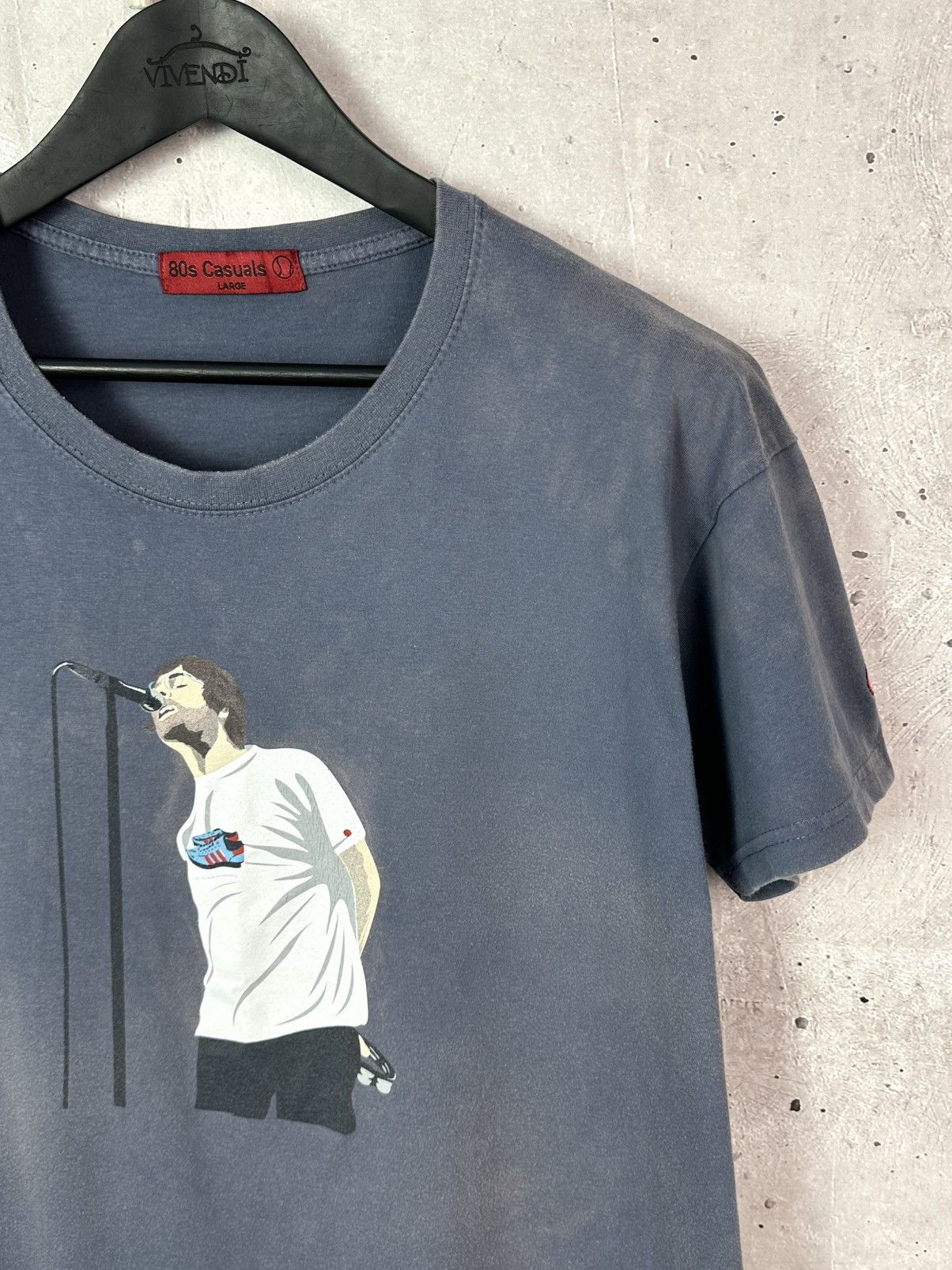 Vintage 80s Casuals Liam Manchester Blue Cotton Short Sleeve Tee Size US L / EU 52-54 / 3 - 2 Thumbnail